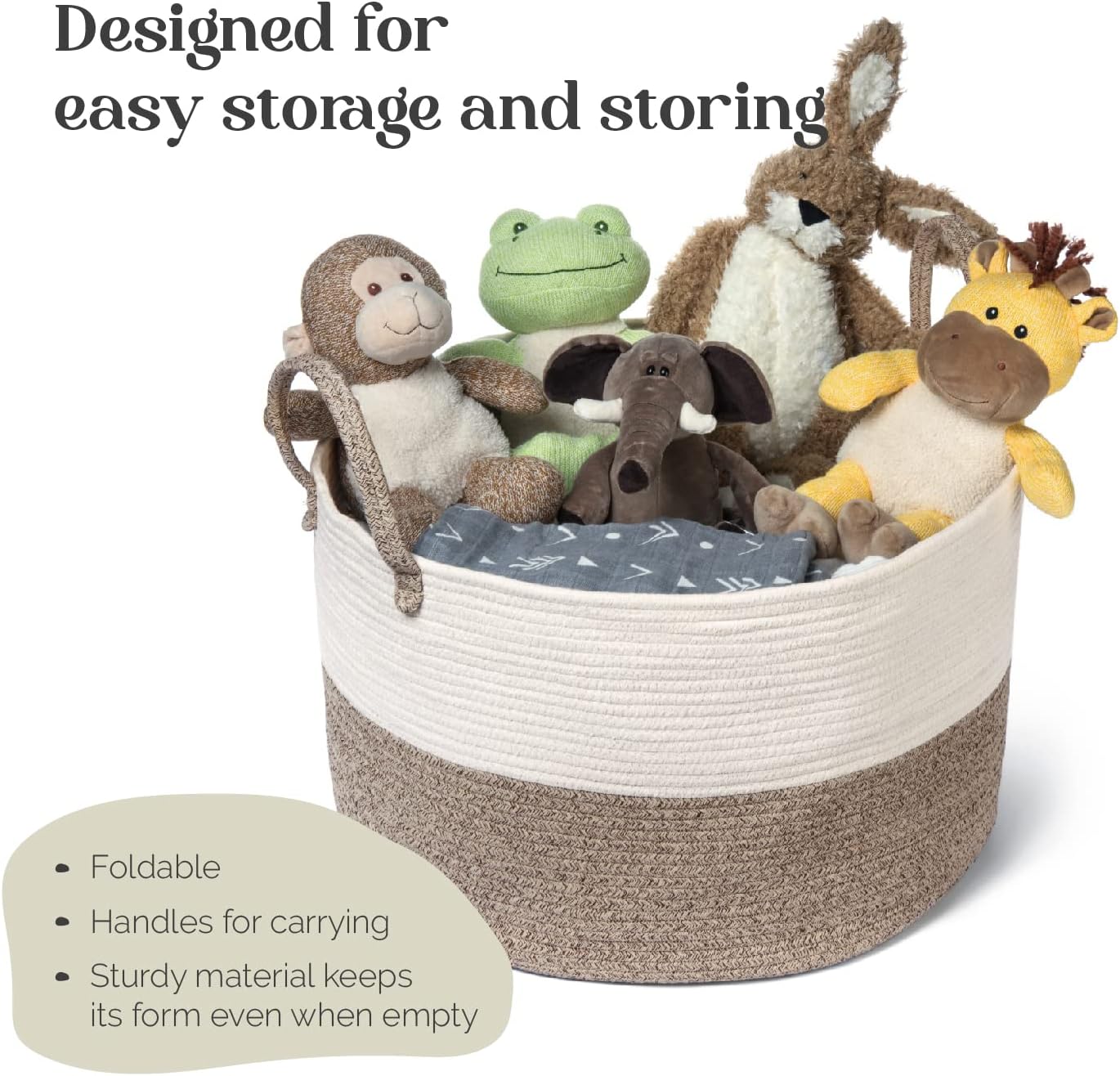 Luxury Little Diaper Caddy Storage Basket Organizer