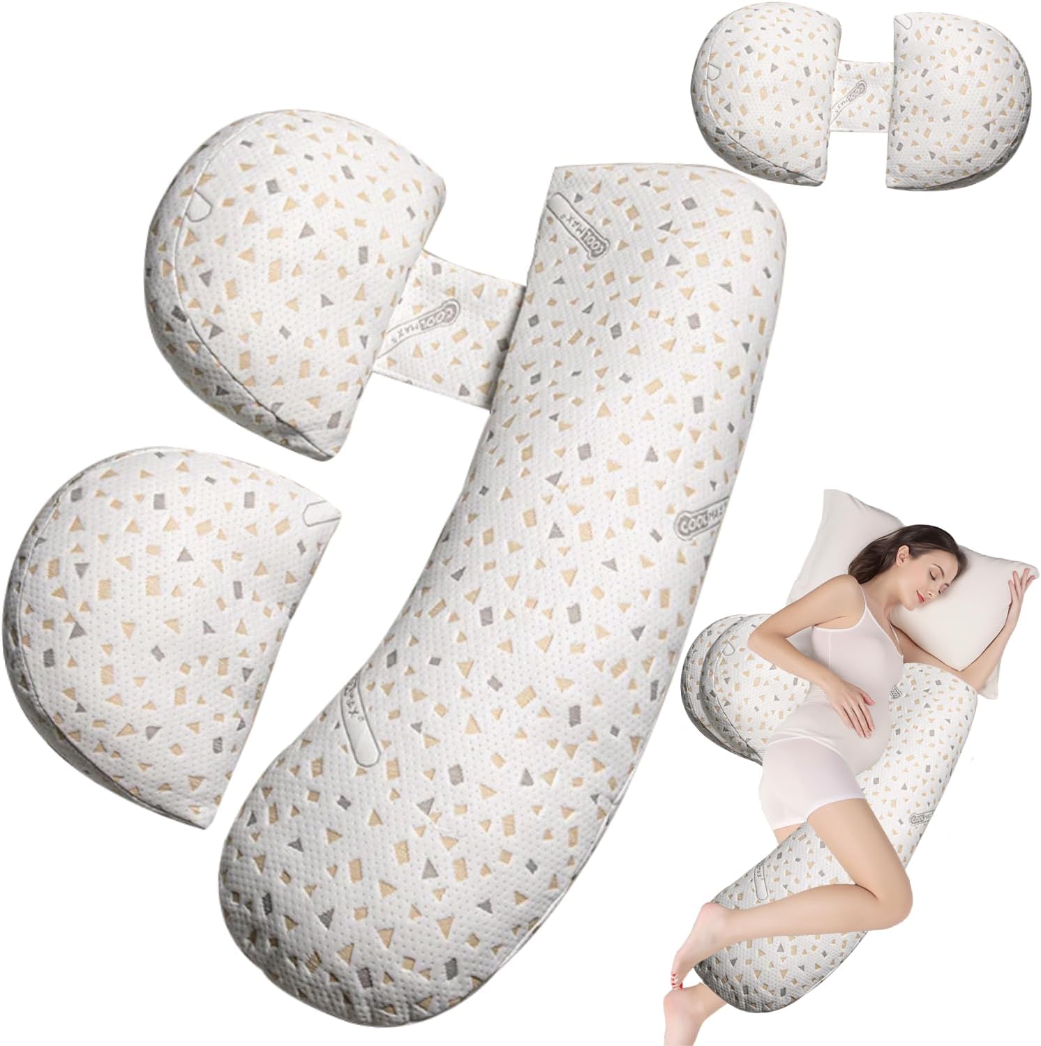 YZCCtixi Pregnancy Pillow for Back Pain Relief Full Body Support