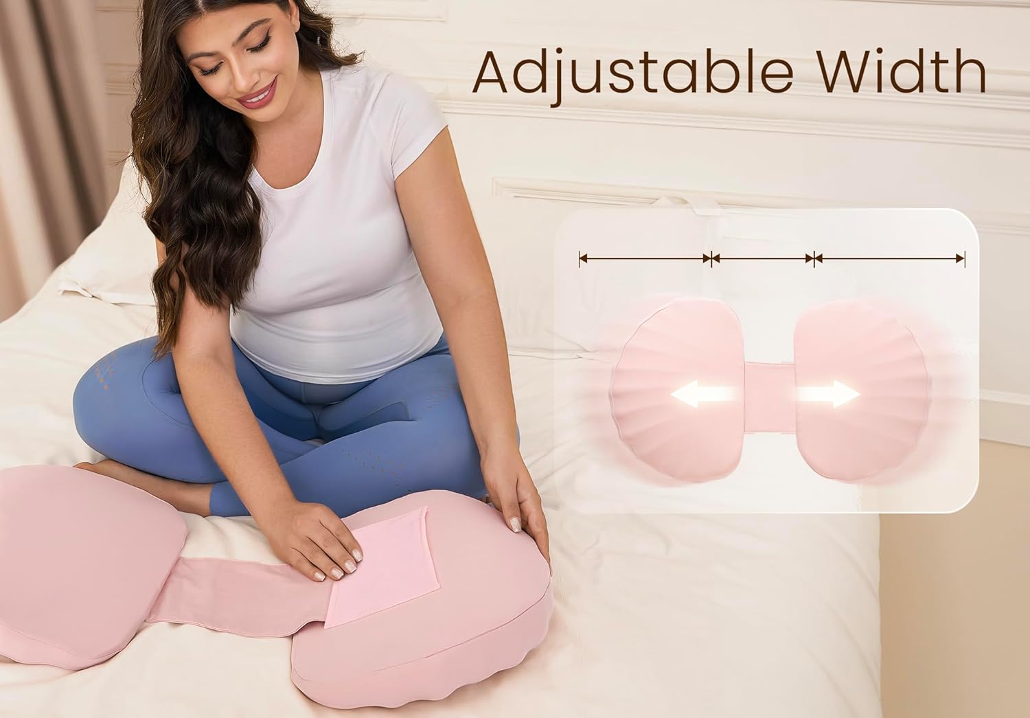 Tinkerz Pregnancy Pillow Memory Foam Side Supporter