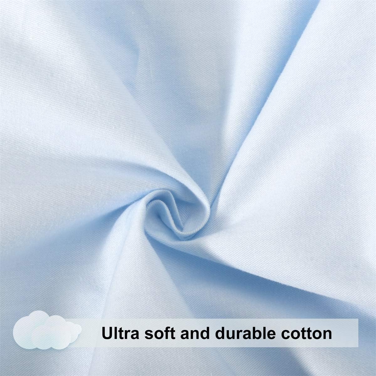 KWLET U Shaped Pregnancy Pillow Cover 57x30 Inch Blue