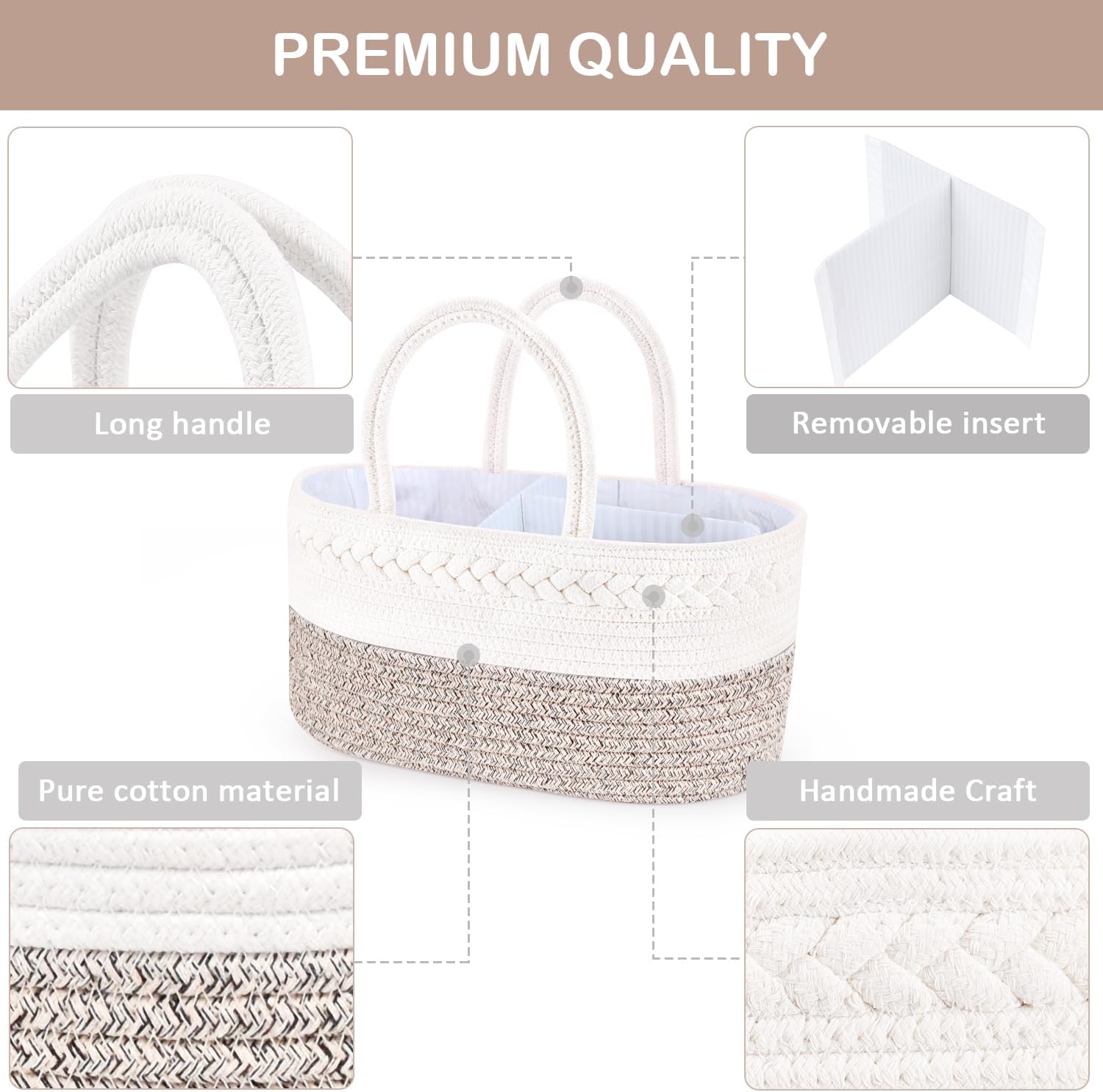 ABenkle X-Large Diaper Caddy Organizer 1