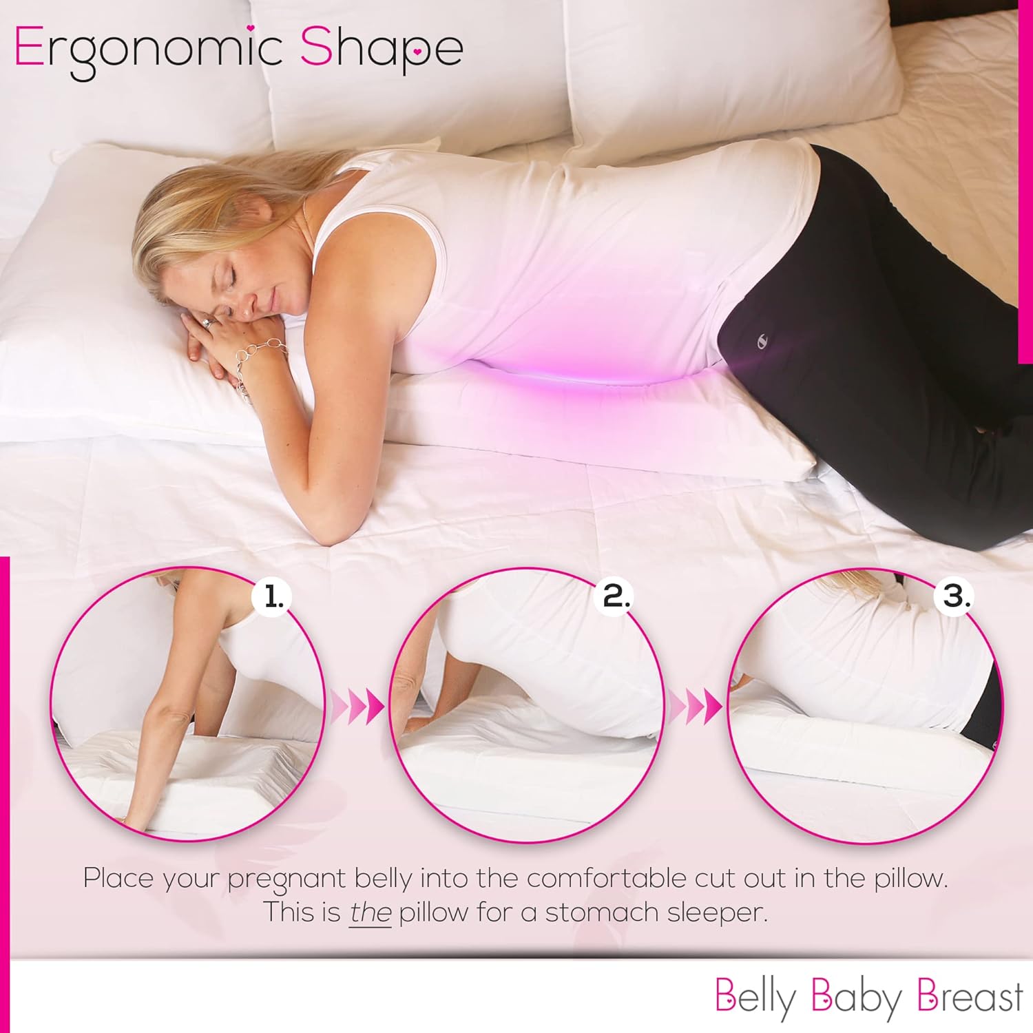 Belly Baby Breast Pillow for Stomach Sleepers 1