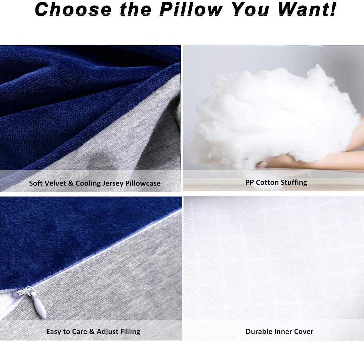 MOON PINE 60 Inch Pregnancy Pillow with Zipper Design