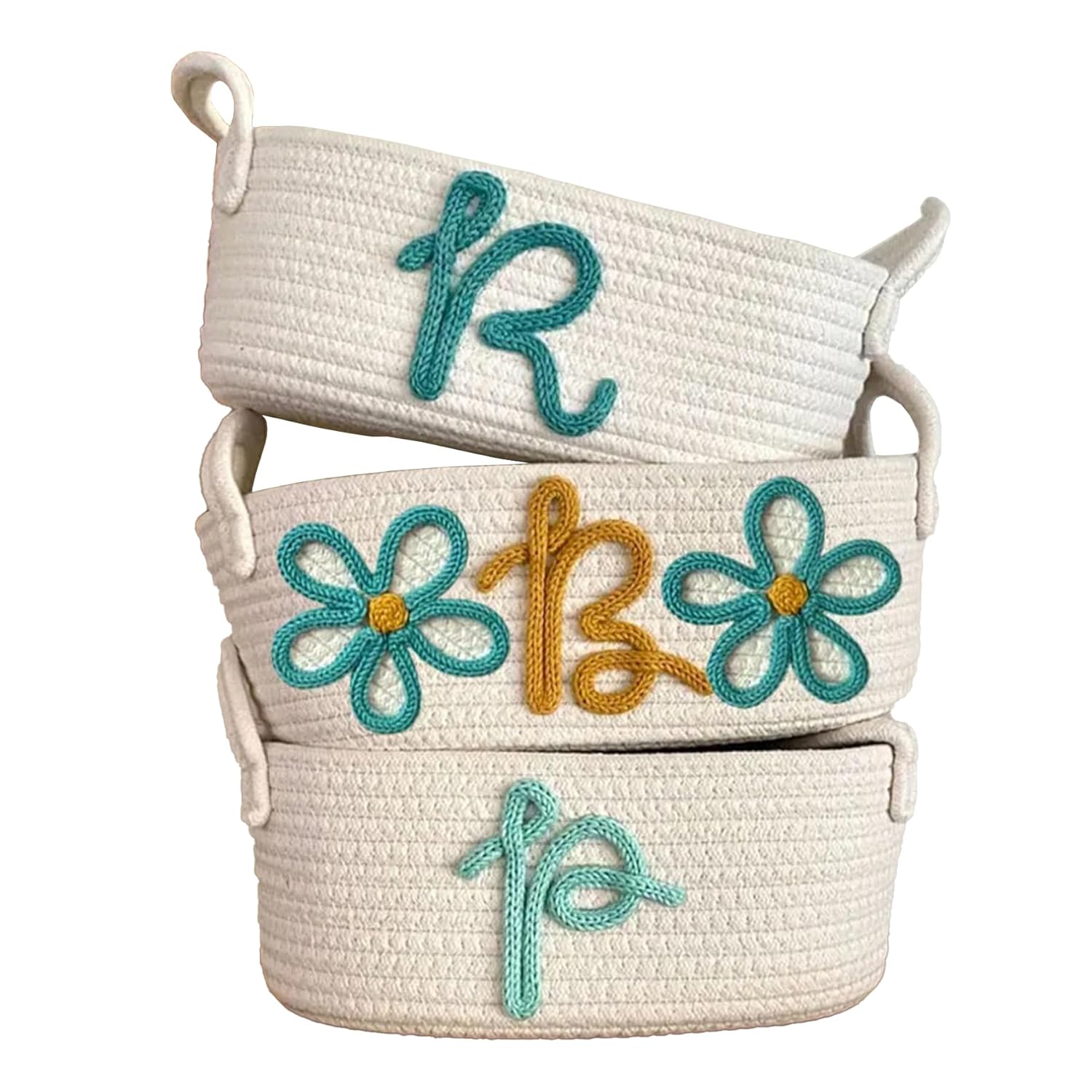Personalized Baby Name Basket Style B