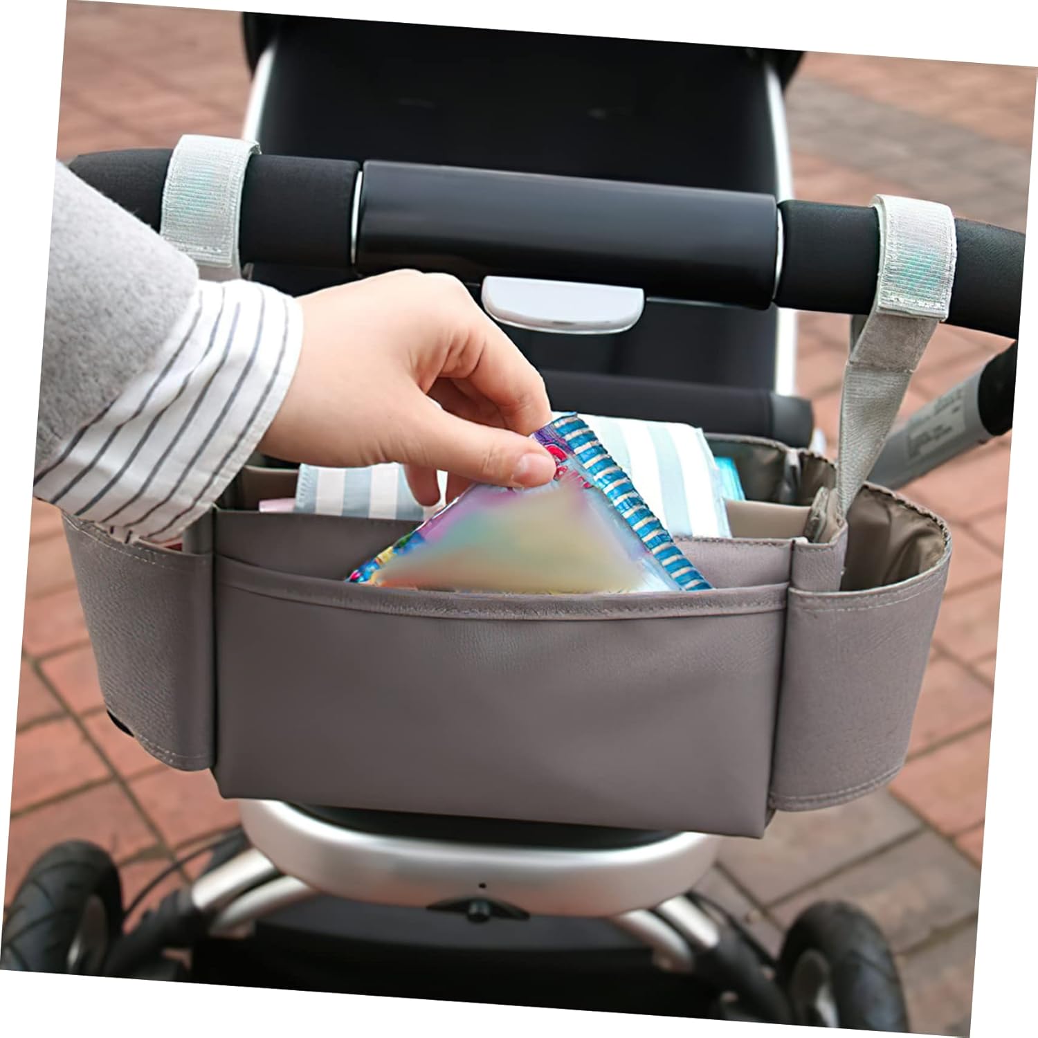Toddmomy Portable Diaper Organizer Caddy Bag with Handle
