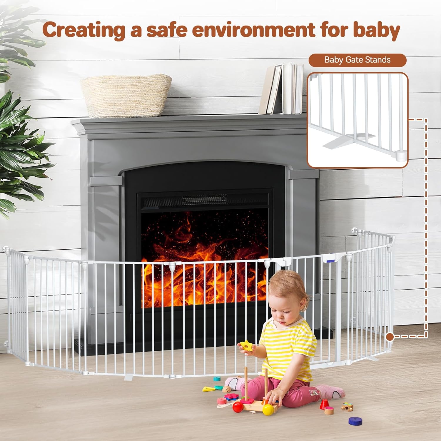 Baby Gate 275-199 Extra-Wide Playpen with Auto-Close Door