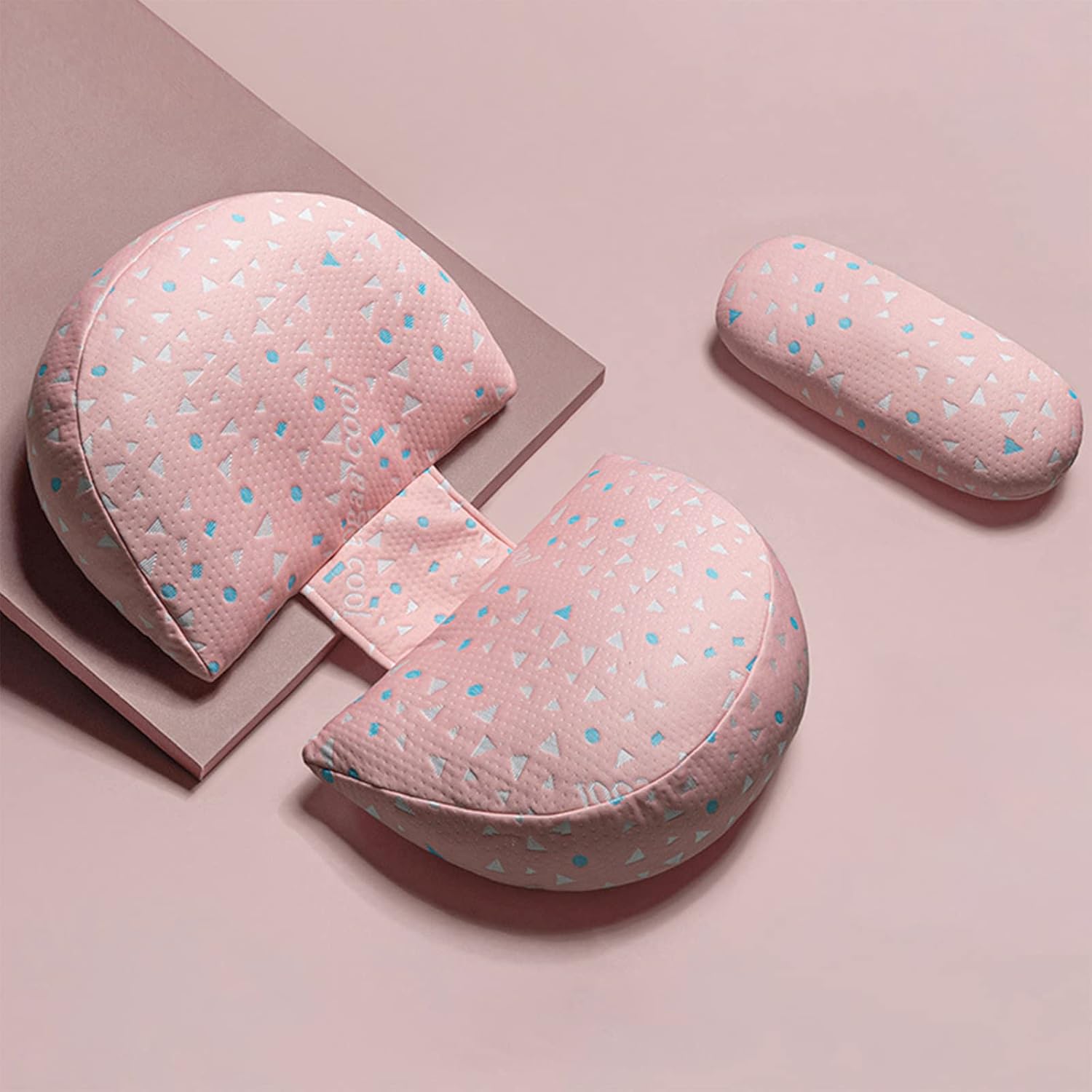 WMM Pregnancy Pillow with Adjustable Support - Pink Small