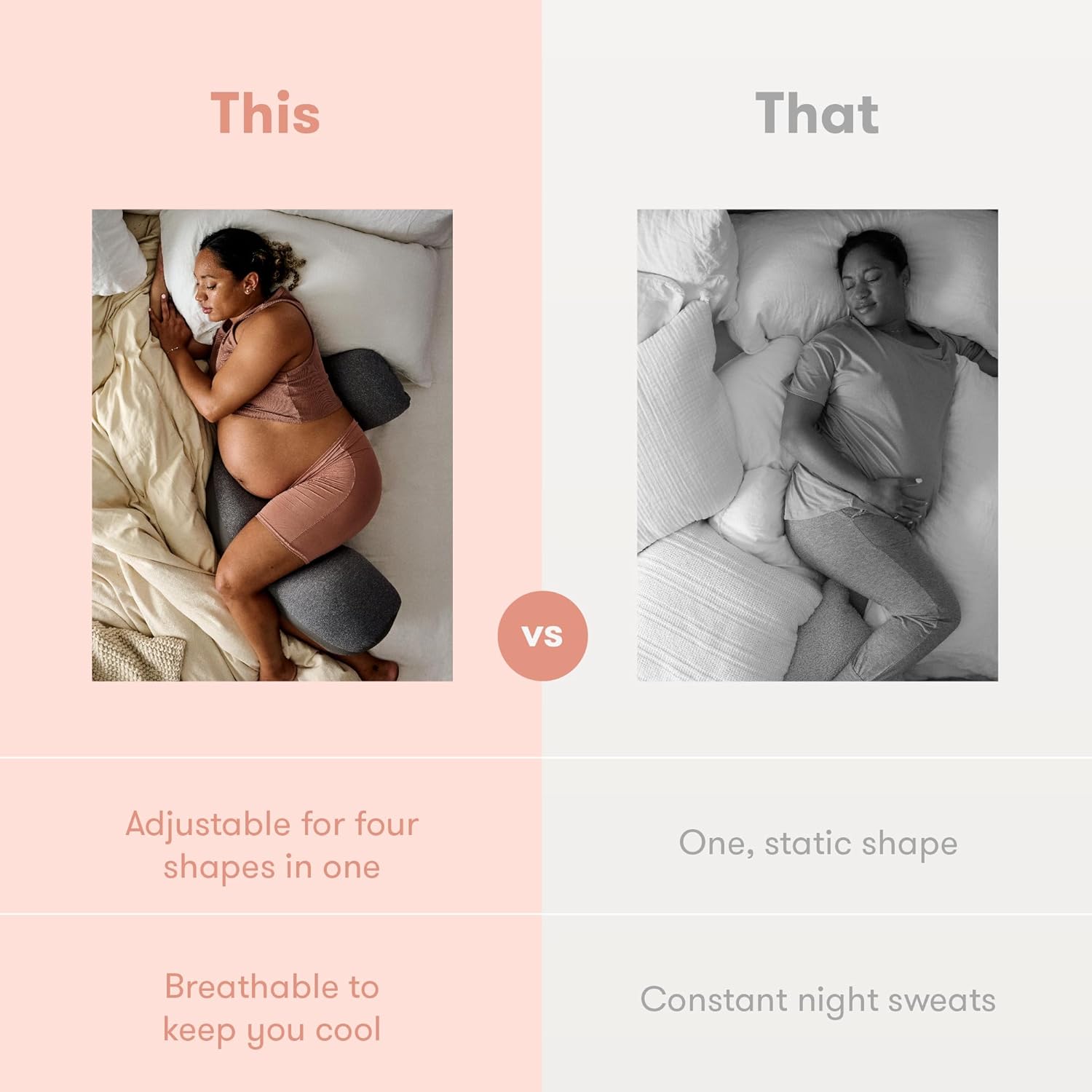 Frida Mom Pregnancy Pillow - Cooling Adjustable