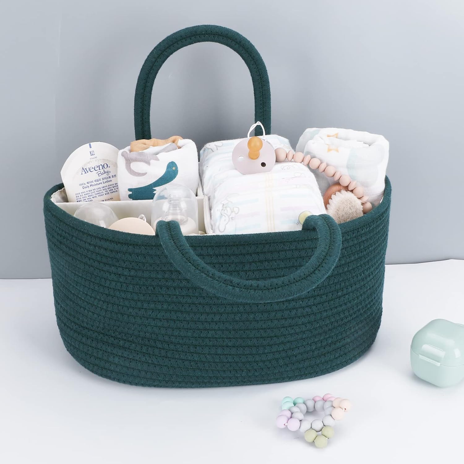 XUANGUO Baby Diaper Caddy Organizer Dark Green 1