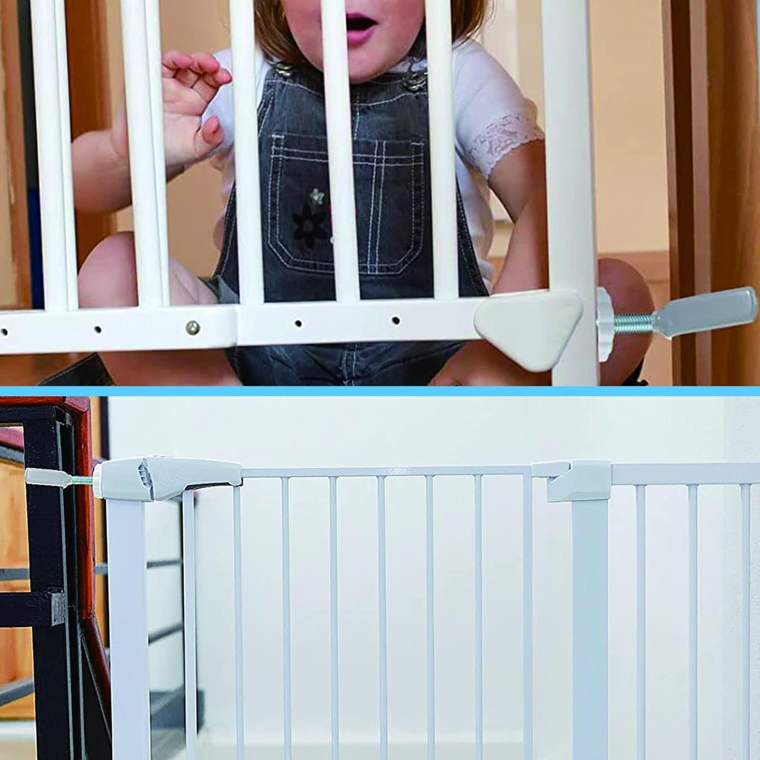 Vmaisi Baby Gate Banister Adapter Y-Spindle Rods 2 Pack