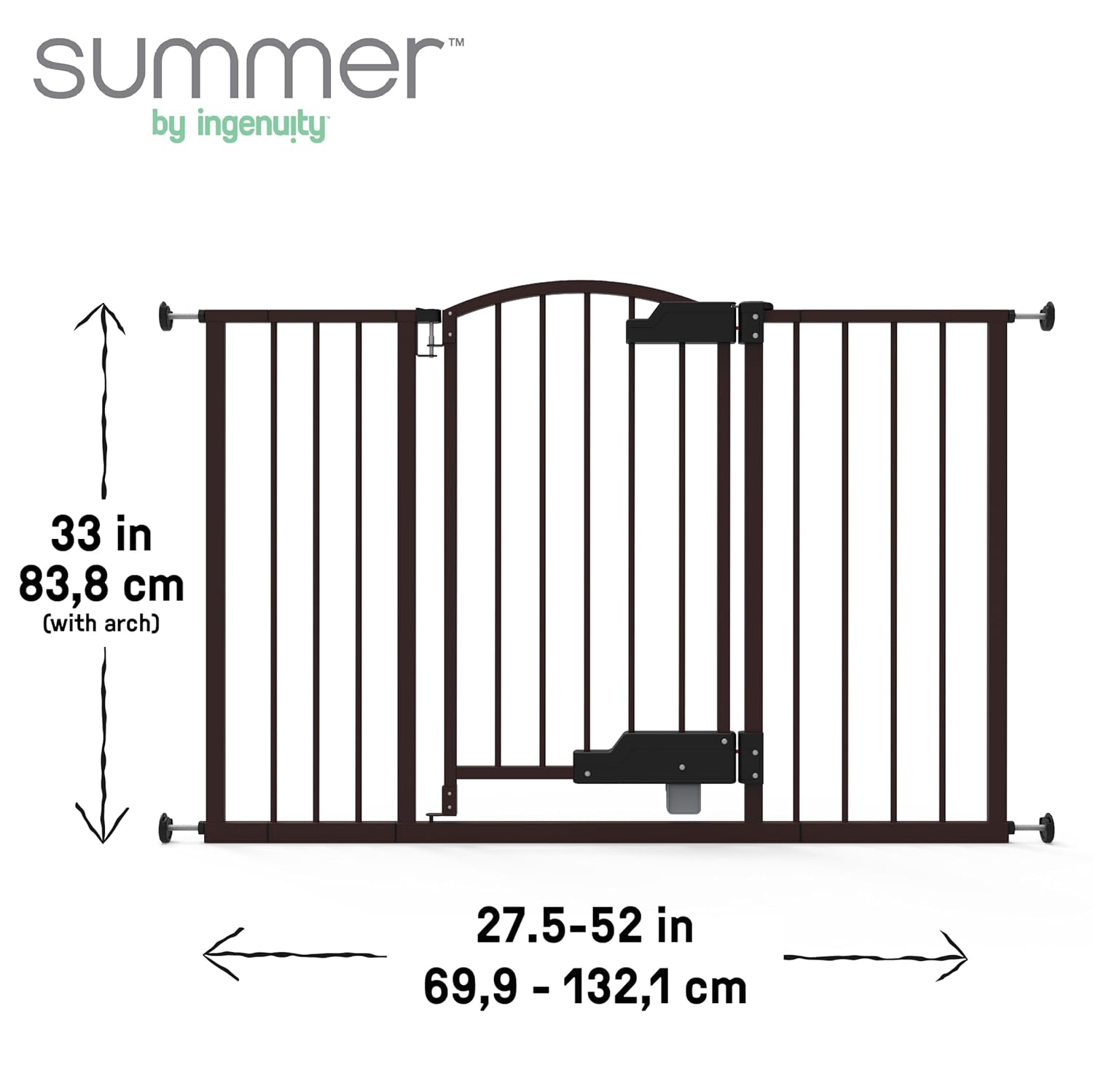 Summer Infant Ingenuity Thruway 52W Pet Baby Gate - Espresso 1
