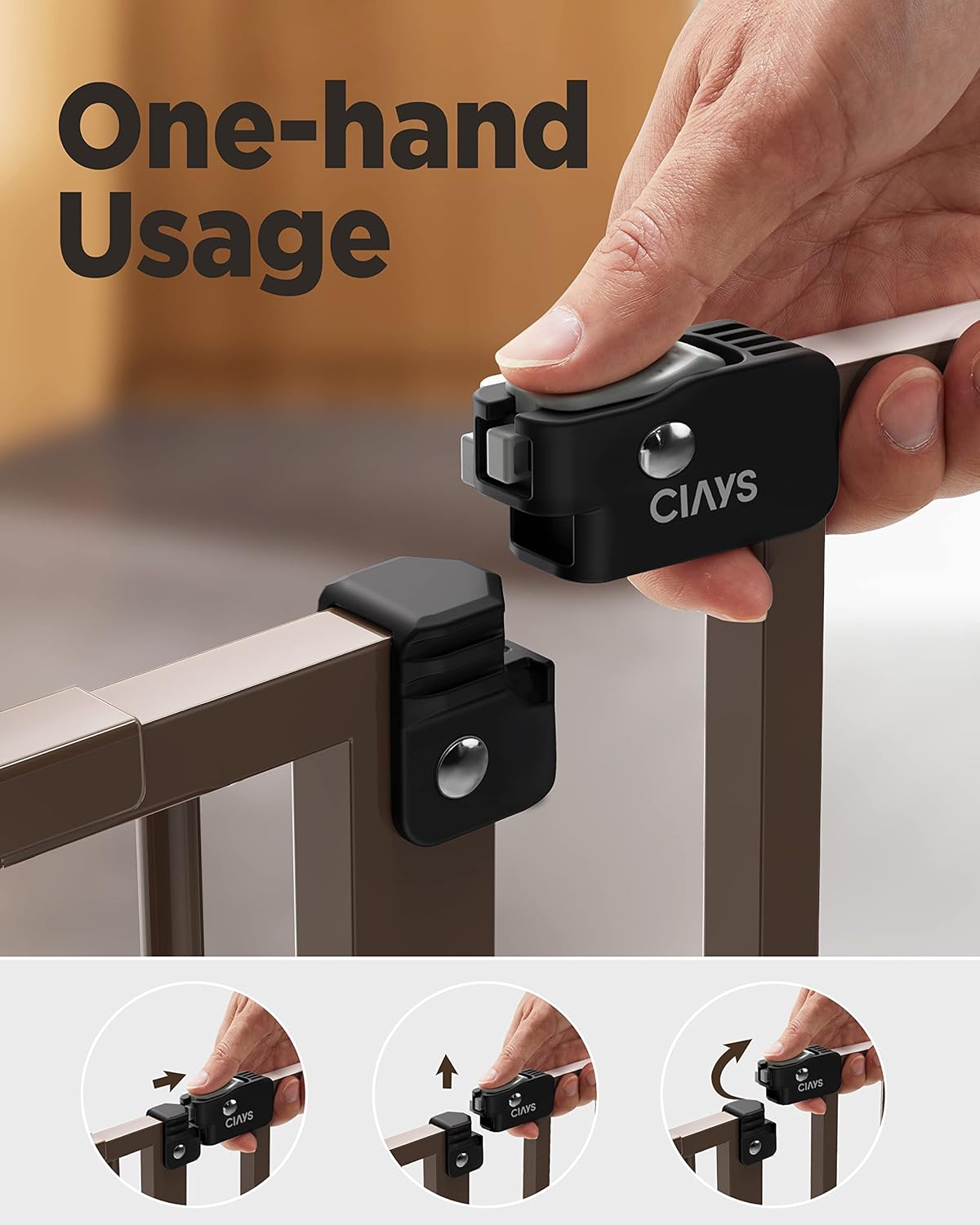 Ciays Baby Gate for Stairs Doorways and House 1