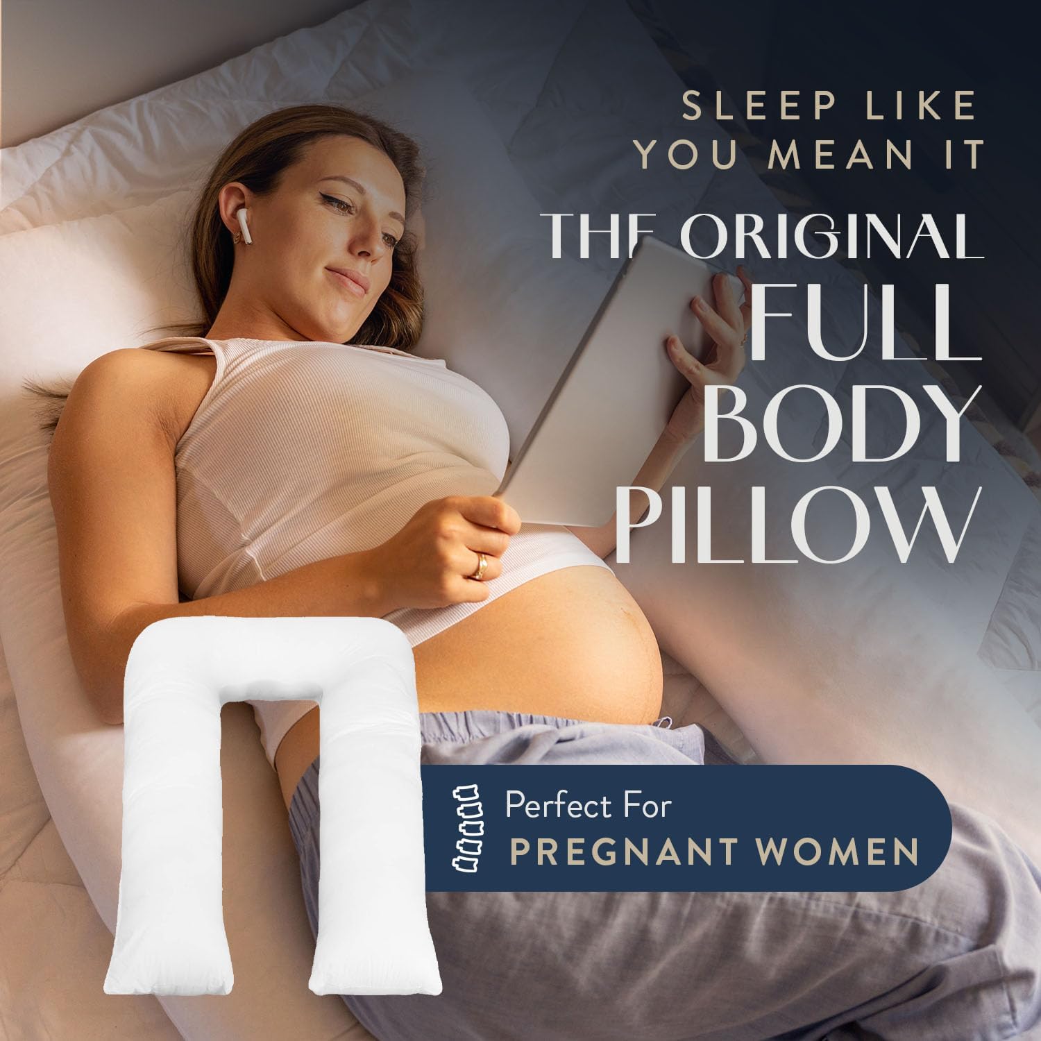 Digital Decor Premium Maternity Pillow U Shaped 35x65