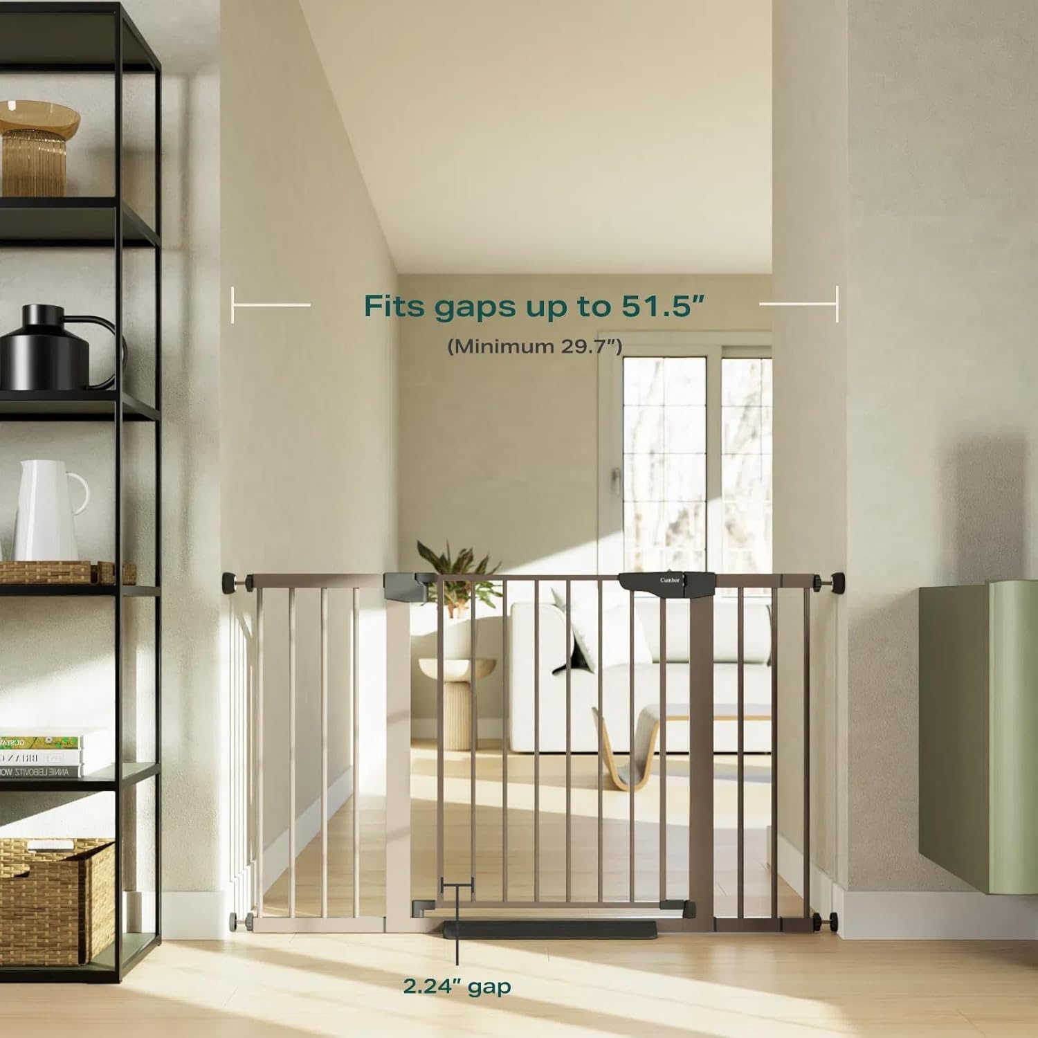 Cumbor Extra Wide Baby Gate for Doorways and Stairs