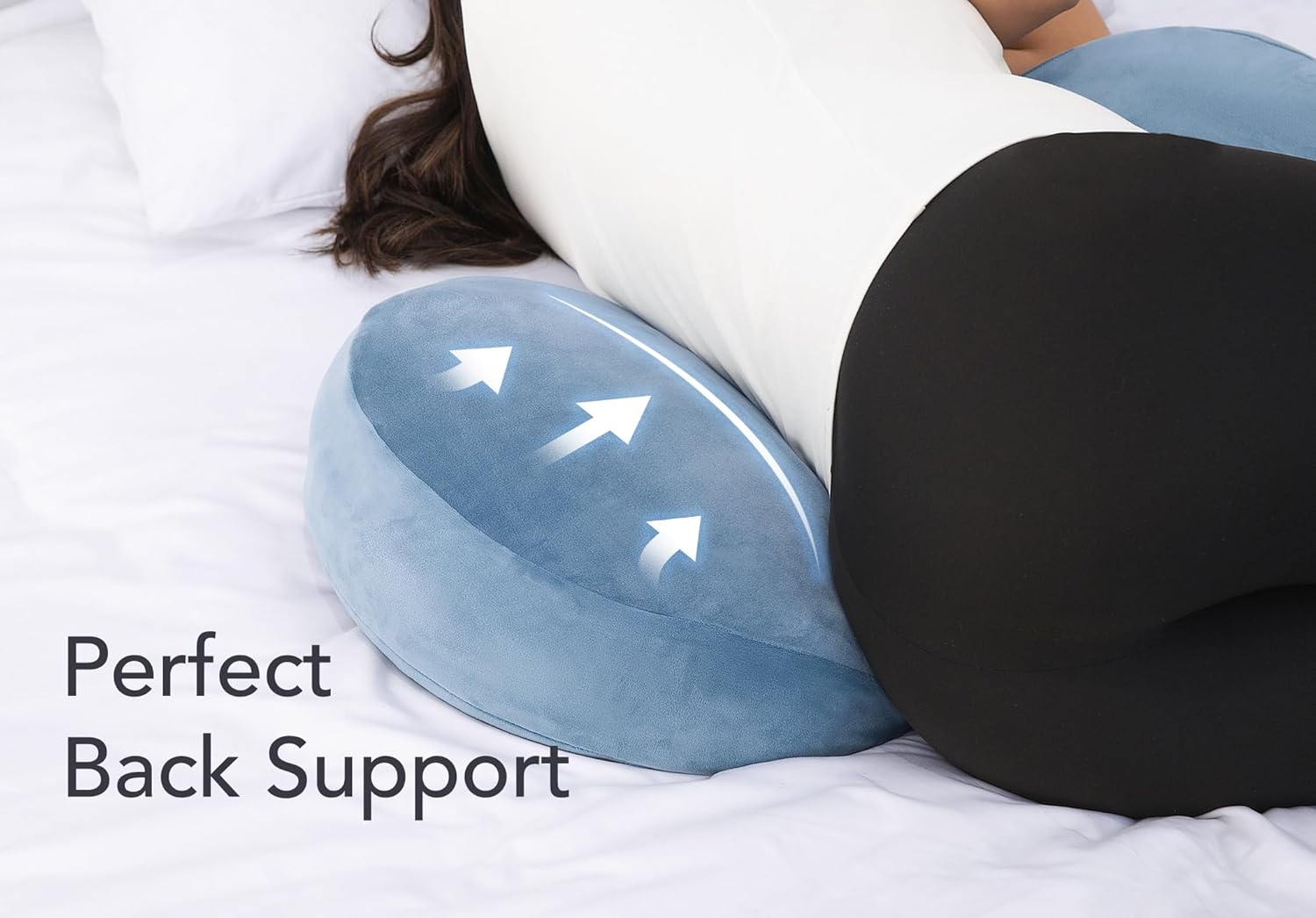 Yunari Pregnancy Pillow with Adjustable Width and W-Shaped Design