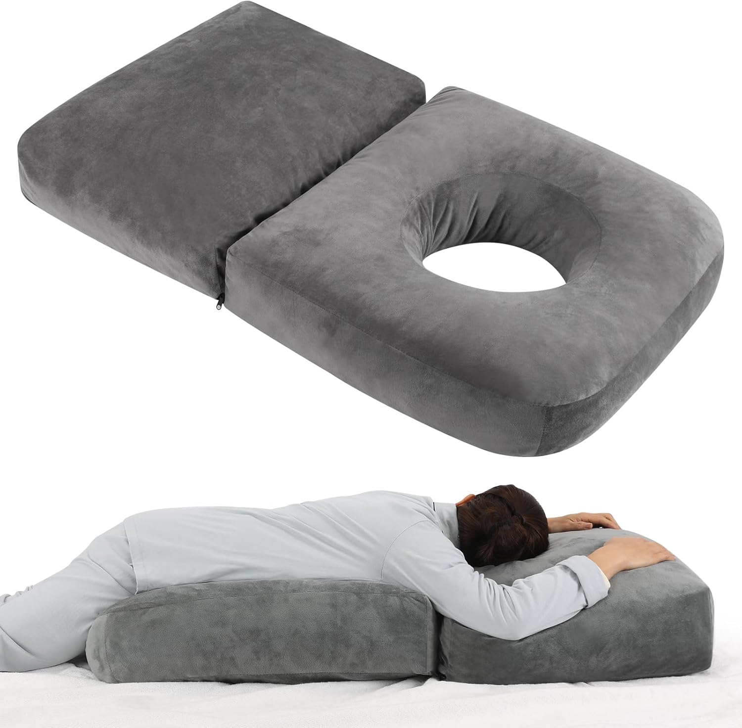 Morelexa Pregnancy Pillow with Removable Cover
