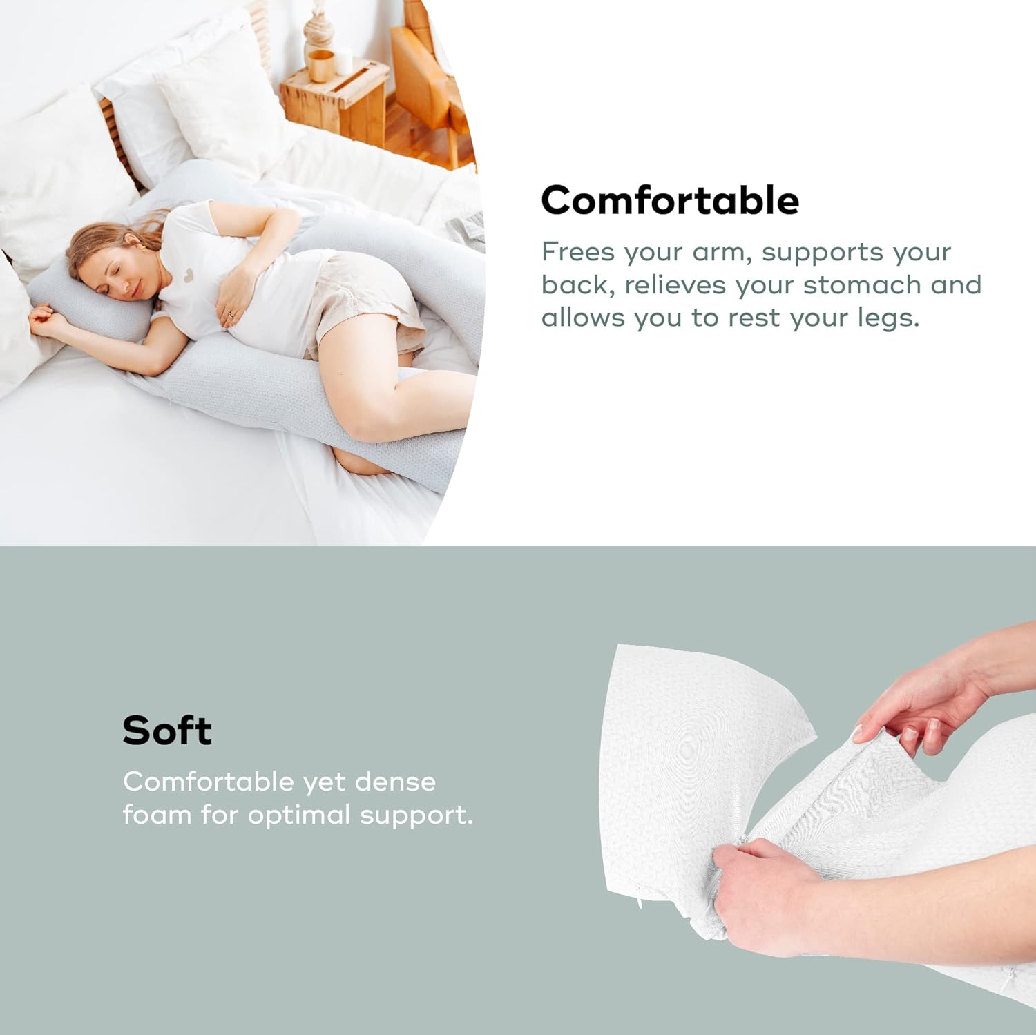 Babymoov XXL BLove Maternity Pillow - Organic Pregnancy Support
