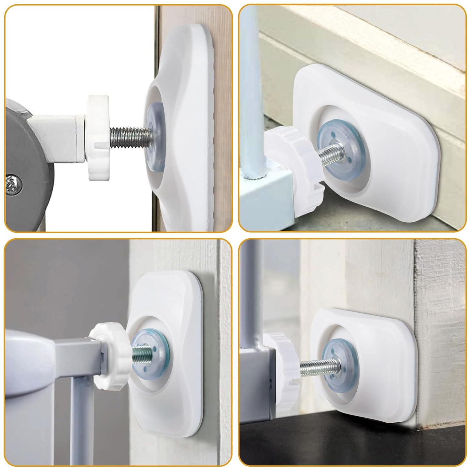 Dreyoo Baby Gate Extender 4 Pack M8 Spindle Rods 1