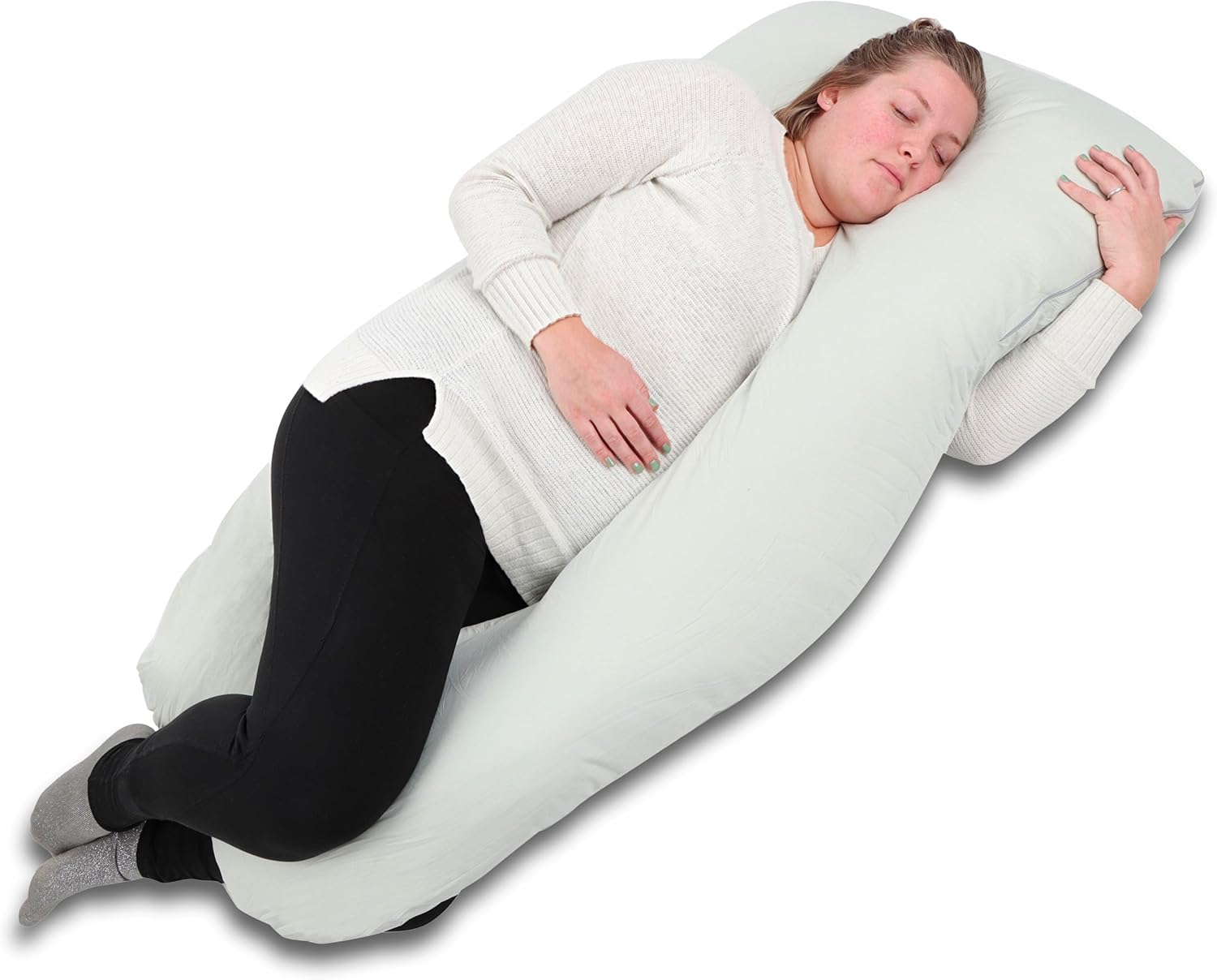 Acorn Baby Full Body Pillow - Light Gray 55x31in