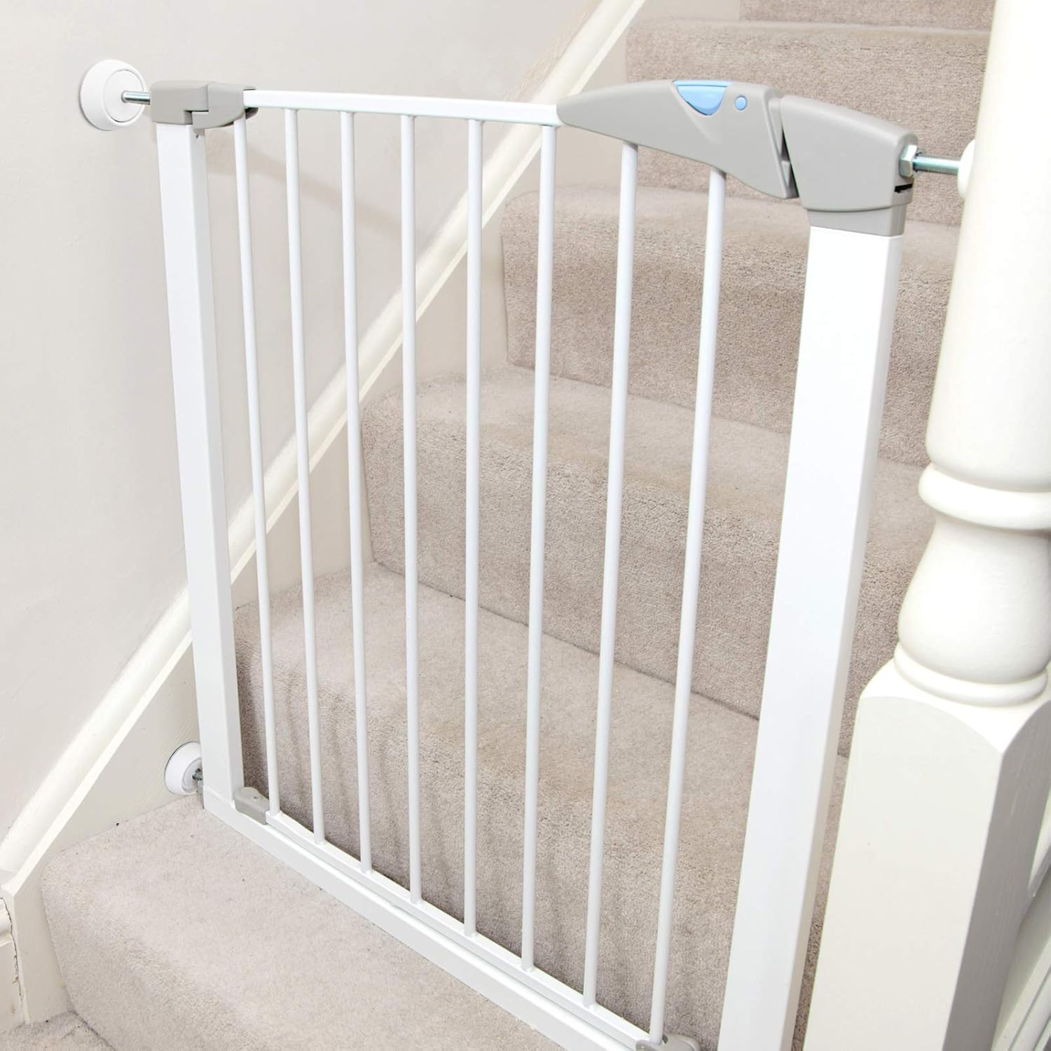PAWOAH 4 Pack Wall Cups for Baby Gates Stair Safety Pet Gates