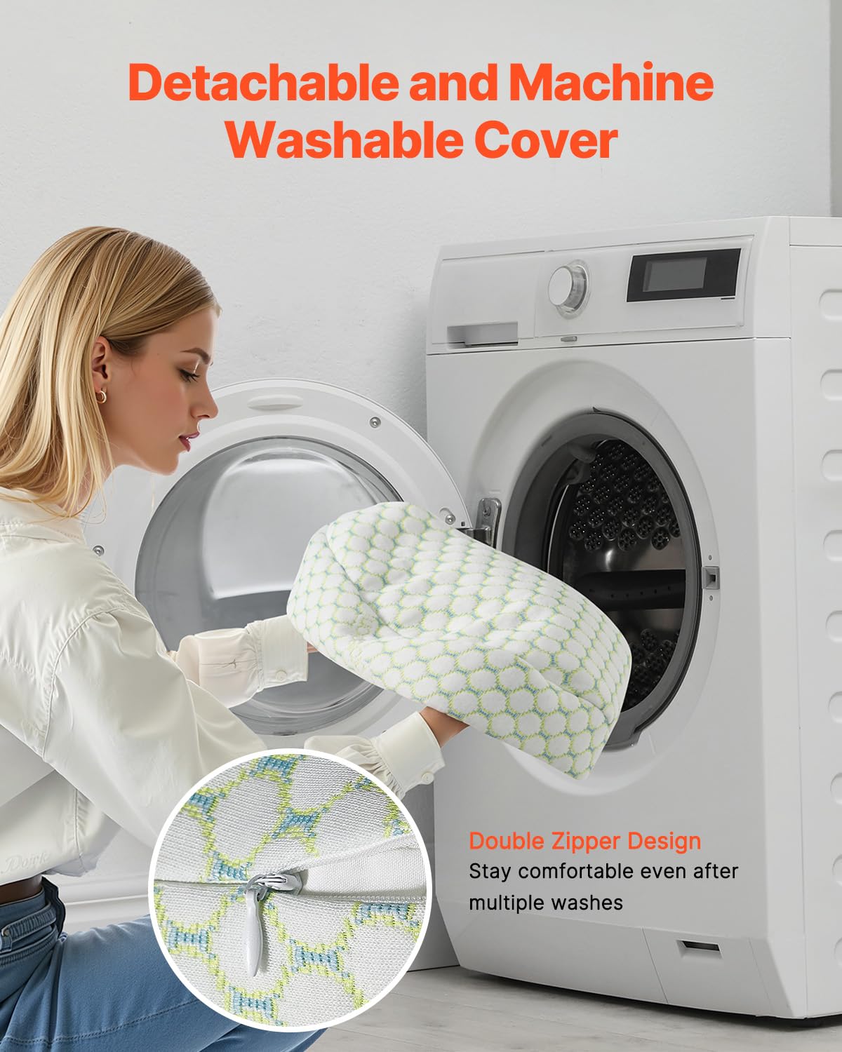 VEVOR Maternity Pillow with Washable Cover