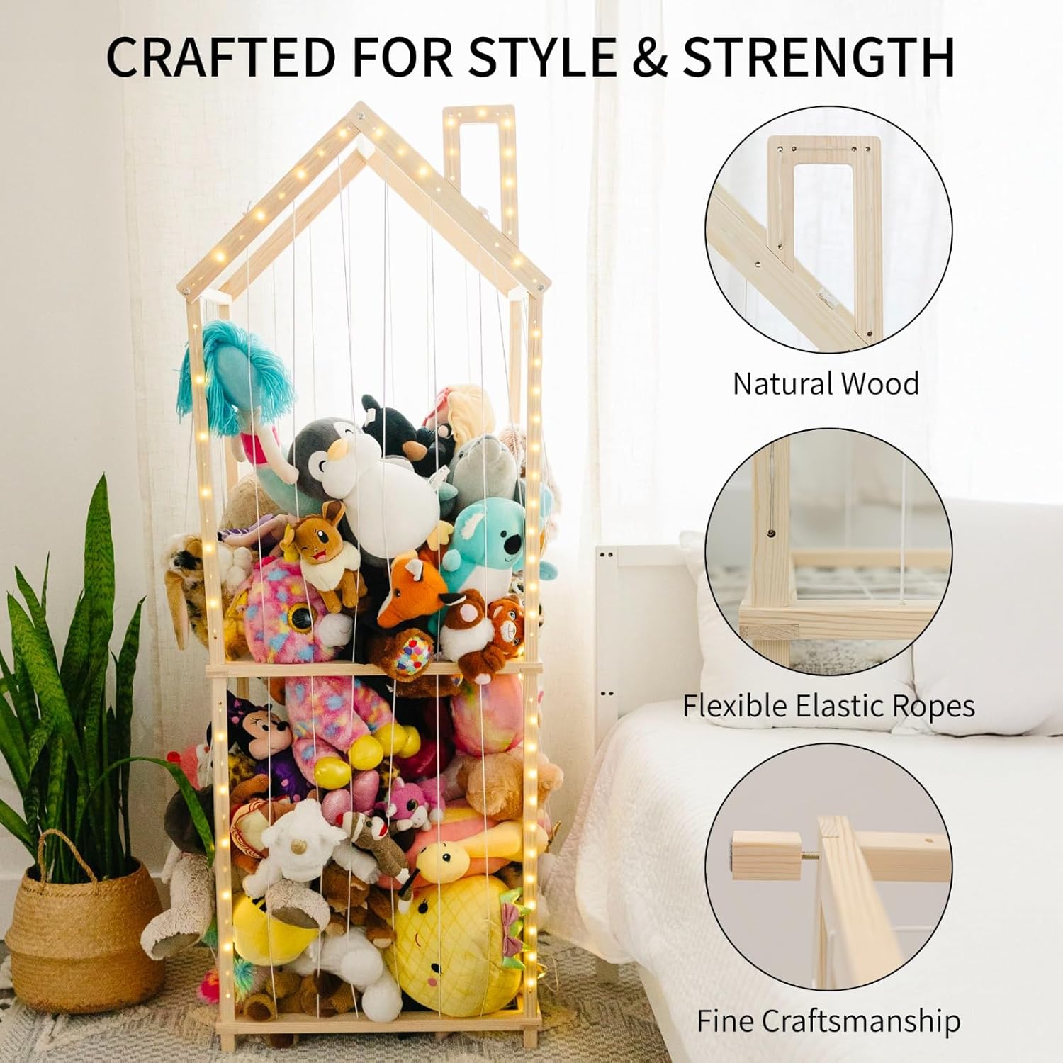 PUTSKA Nursery Essentials Set Diaper Caddy Stuffed Animal Storage