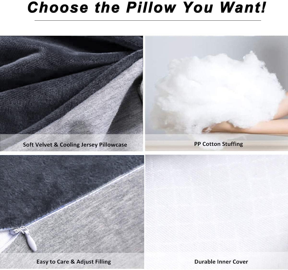 MOON PINE 60 Inch Pregnancy Pillow with Detachable Cover