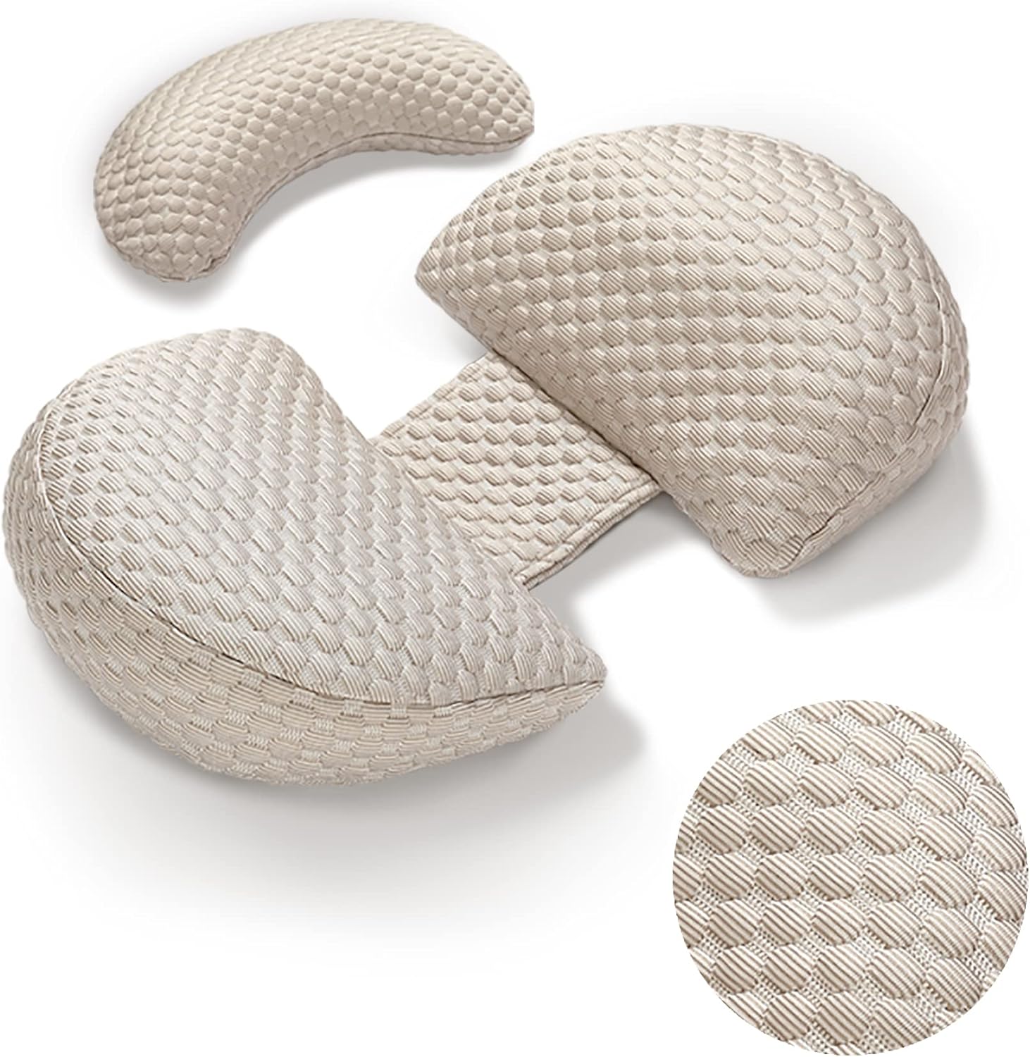Cooling Pregnancy Pillow with Double-Sided Support
