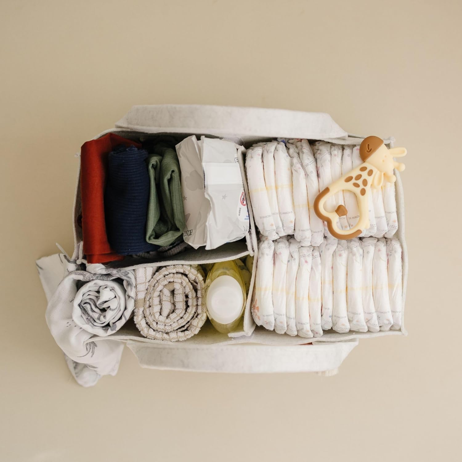 Putska Baby Diaper Caddy - Nursery Storage Basket