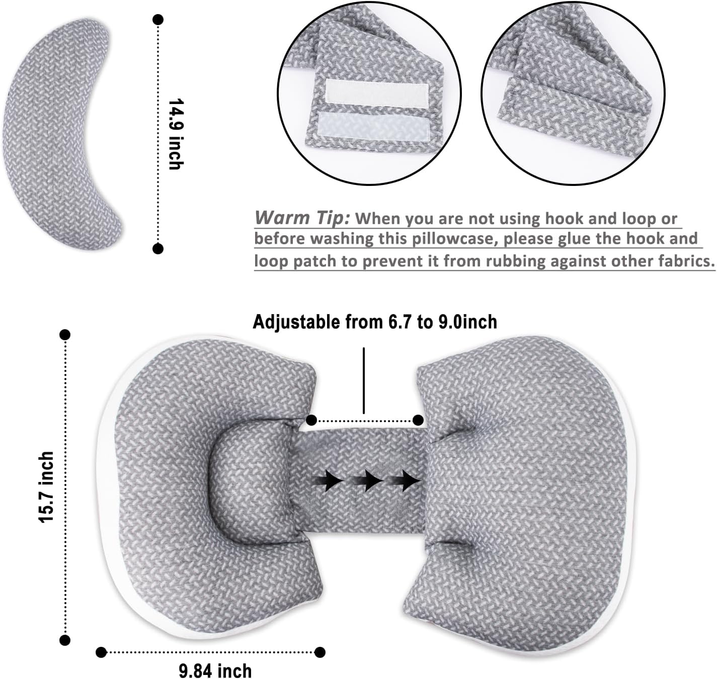 Chilling Home Pregnancy Pillow with Adjustable Support