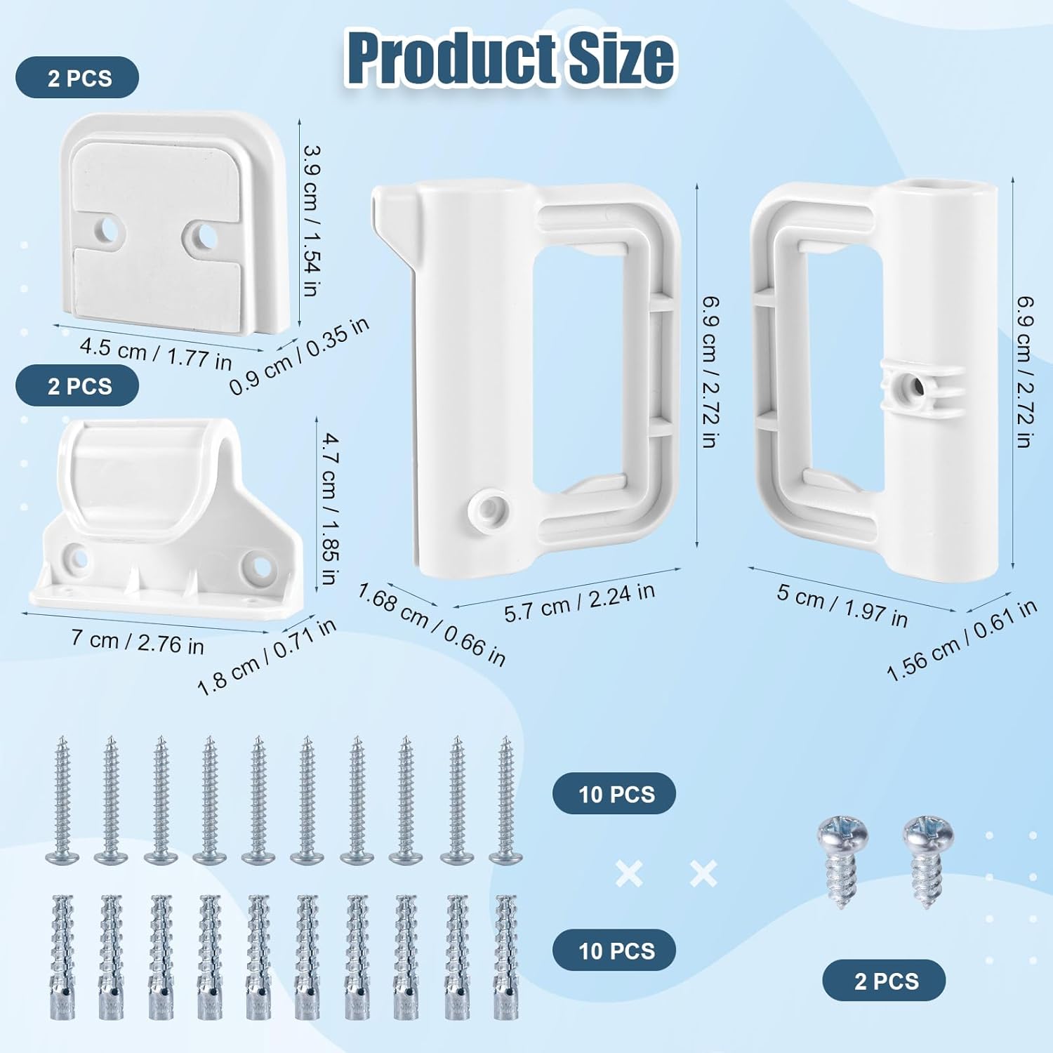 PEUTIER Baby Gate Replacement Parts Kit