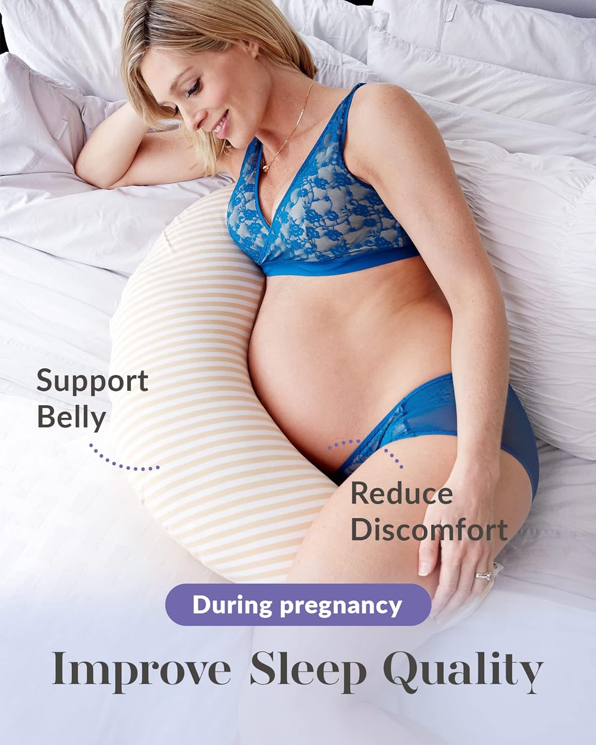 Mamaway Pregnancy Pillow with Temperature Regulation