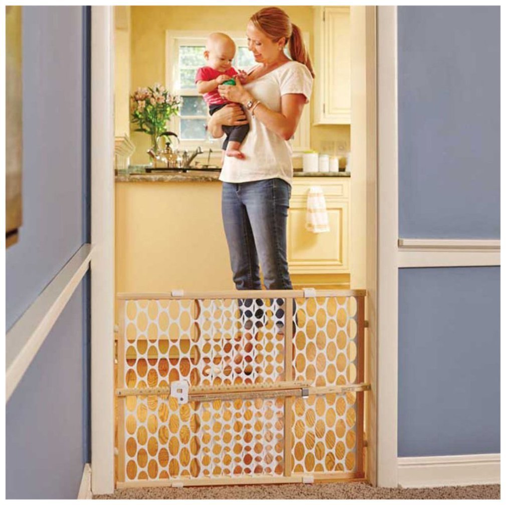 Toddleroo Quick Fit Oval Mesh Baby Gate - 265 to 42 Wide 23 Tall
