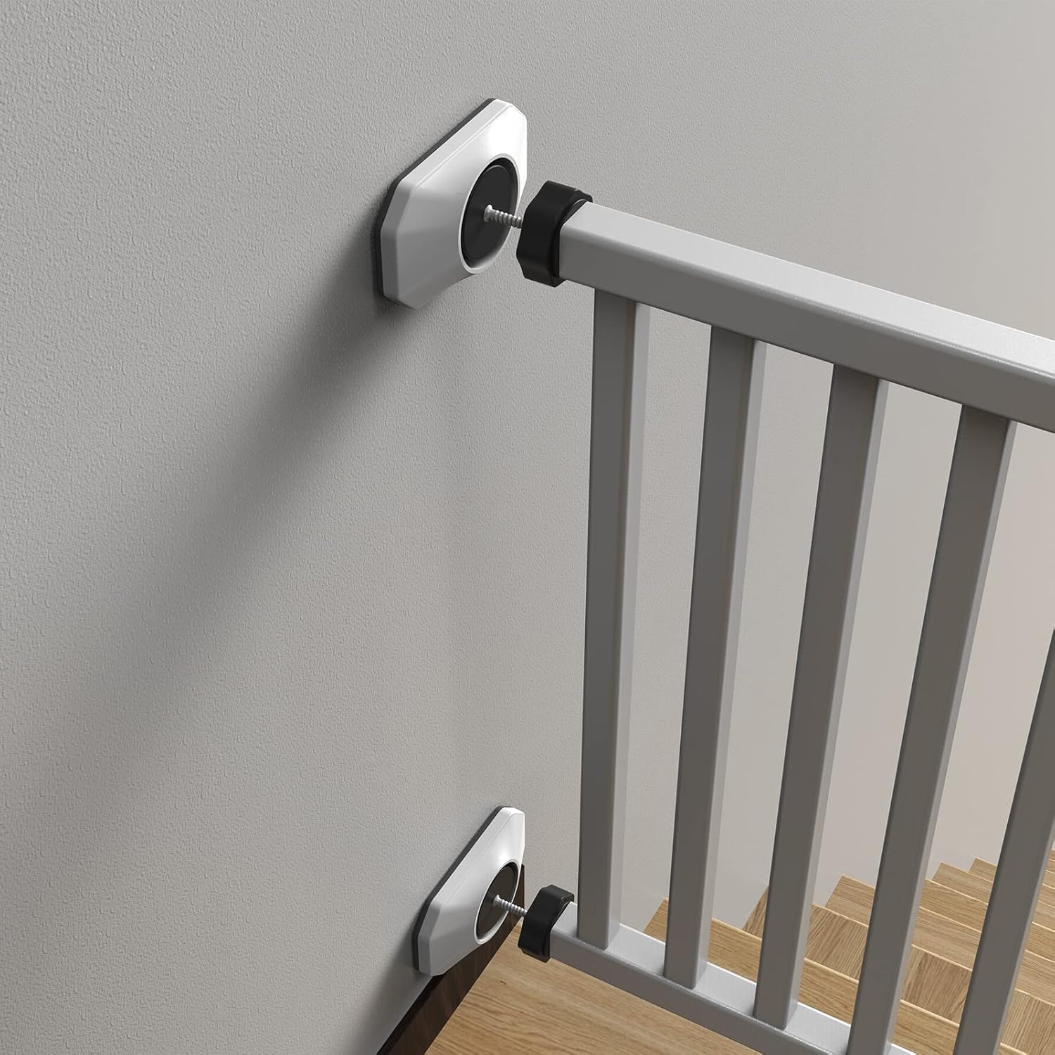 ICERO Baby Gate Wall Protector 4 Pack White 1