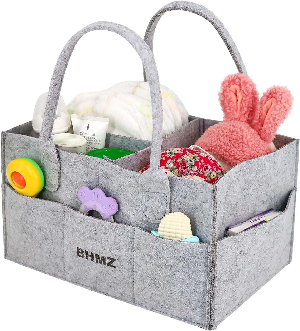 BHMZ Baby Diaper Caddy Organizer - Grey