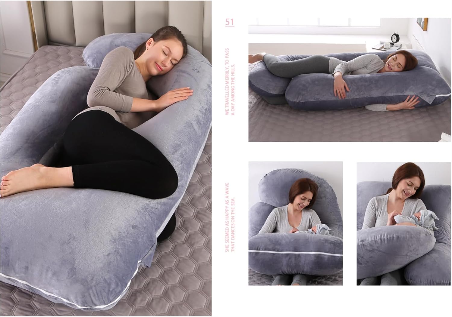 BATTOP Pregnancy Pillow for Full Body Support