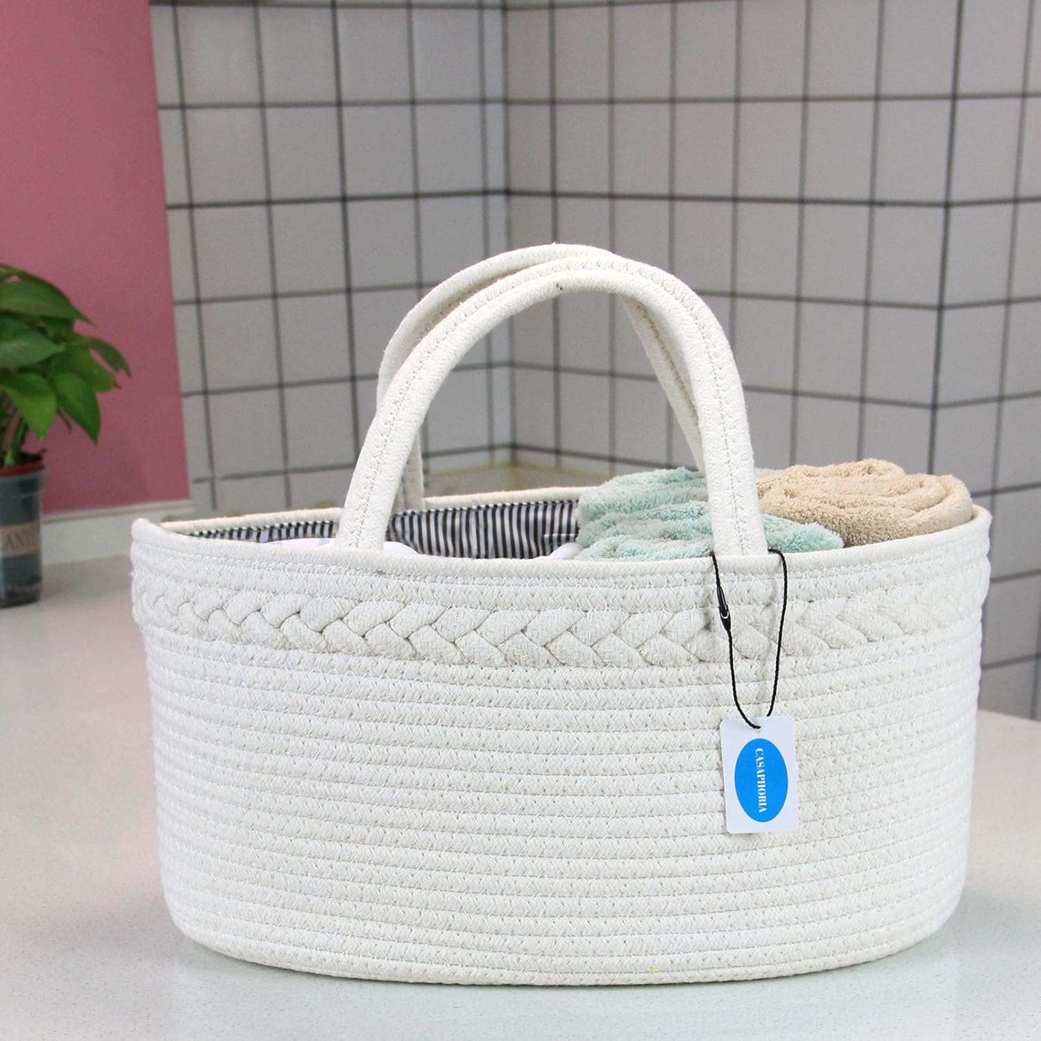Casaphoria Woven Hamper - Cream White 142x85x71 1