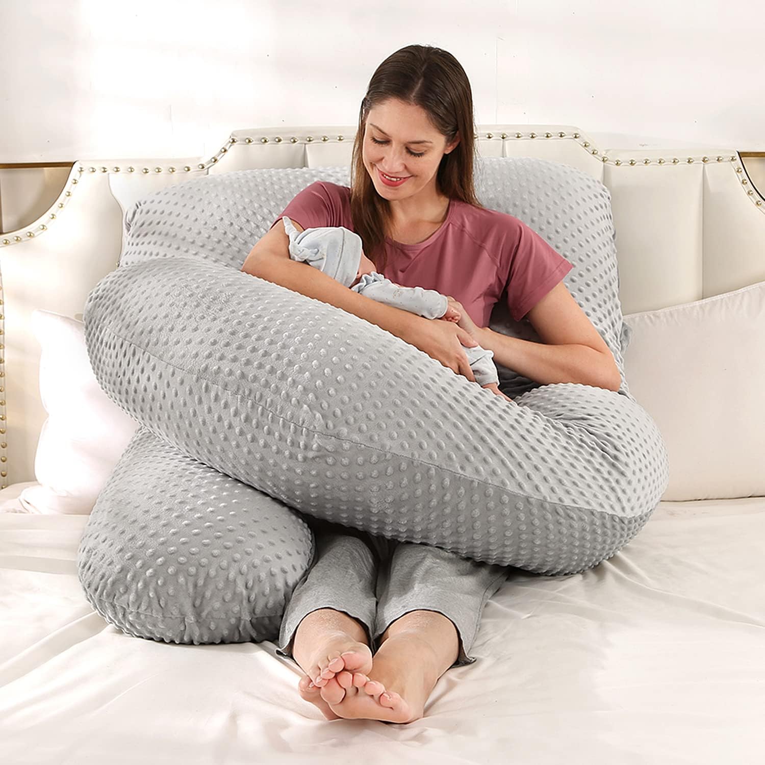 Elover Pregnancy Pillow 60inch Full Body Maternity Support