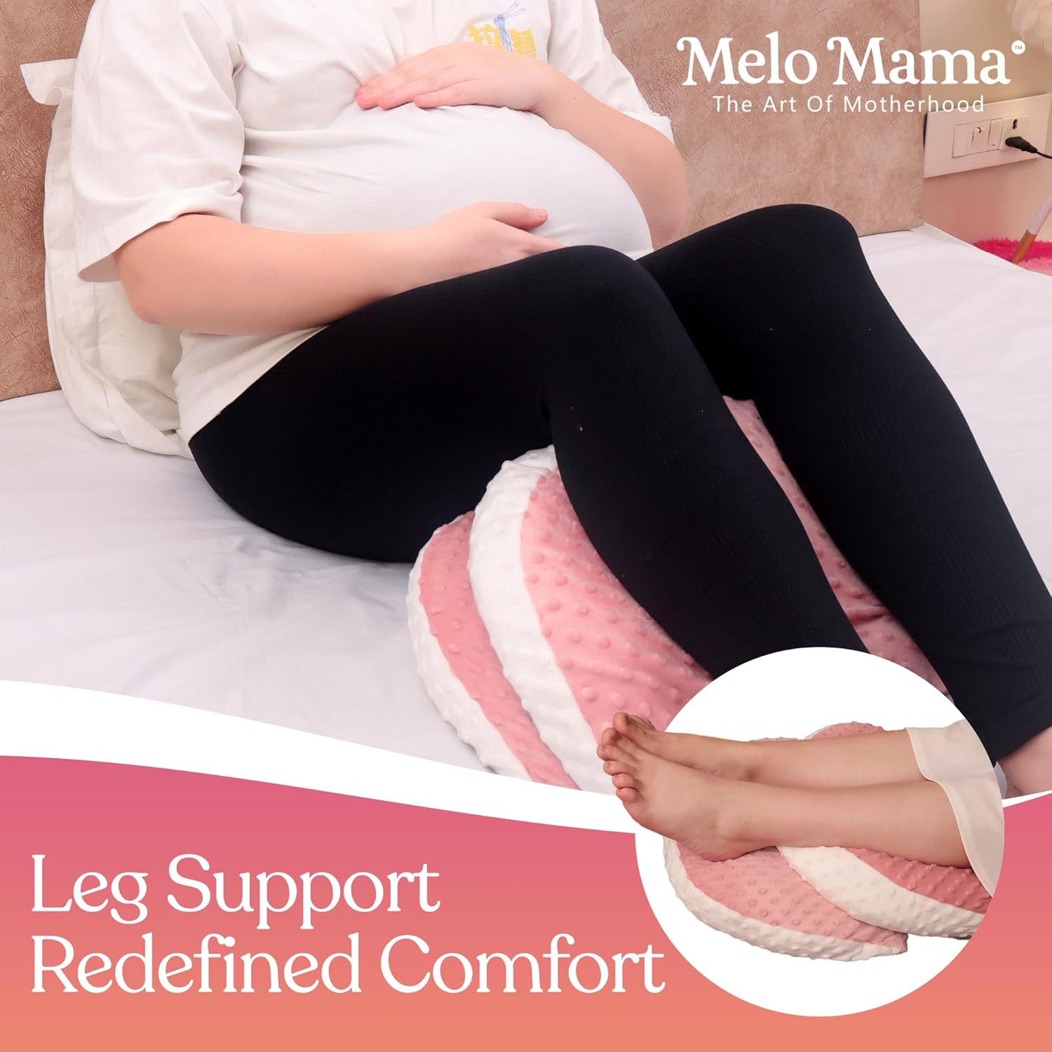 Melo Mama Pregnancy Pillow with Washable Cover