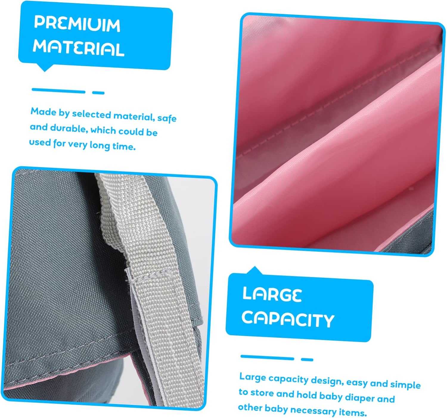 Toddmomy Portable Diaper Organizer Caddy Bag with Handle