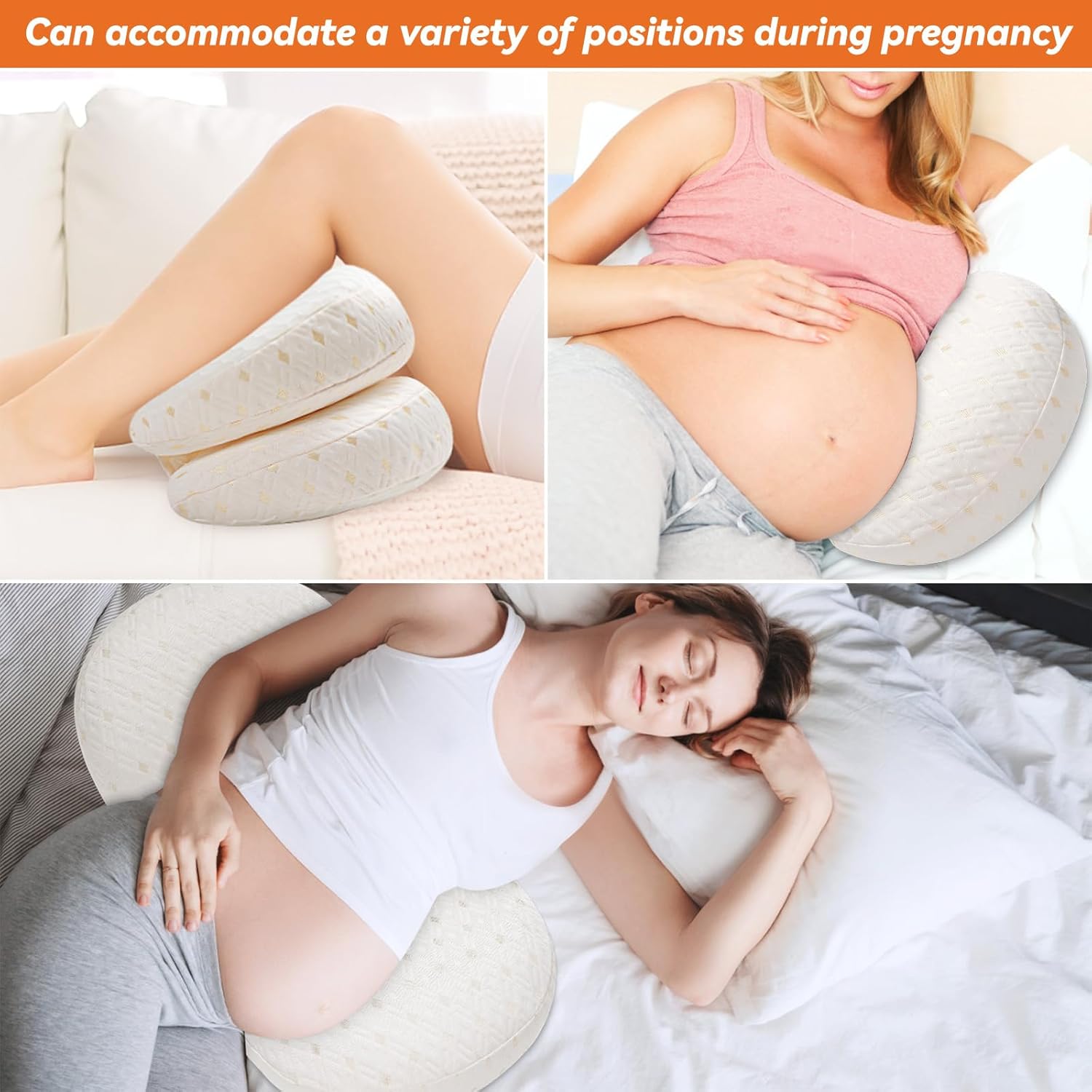 YLMXBZZ Pregnancy Pillow - Double Sided Support with 30 Slope Design