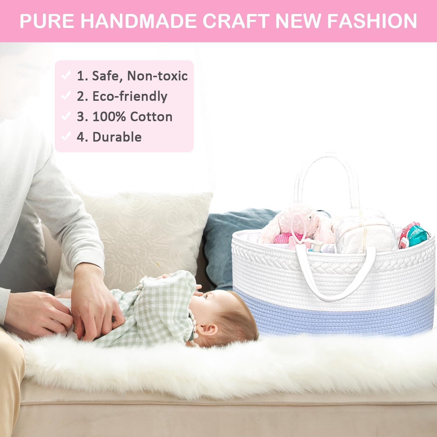 ABenkle X-Large Diaper Caddy Organizer