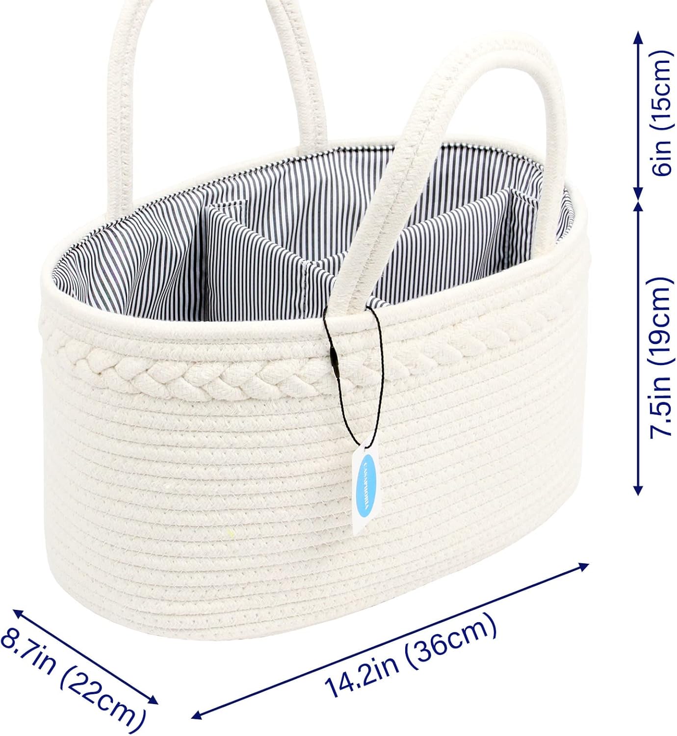 Casaphoria Woven Hamper - Cream White 142x85x71 1