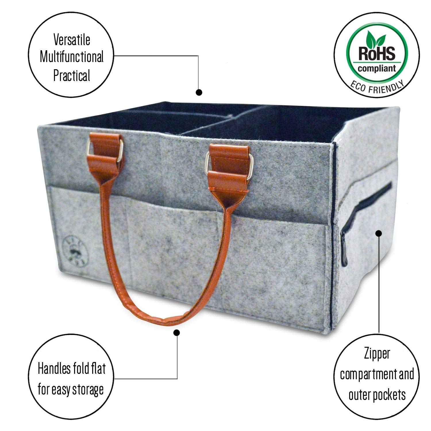 Diaper Caddy Organizer Portable Multipurpose