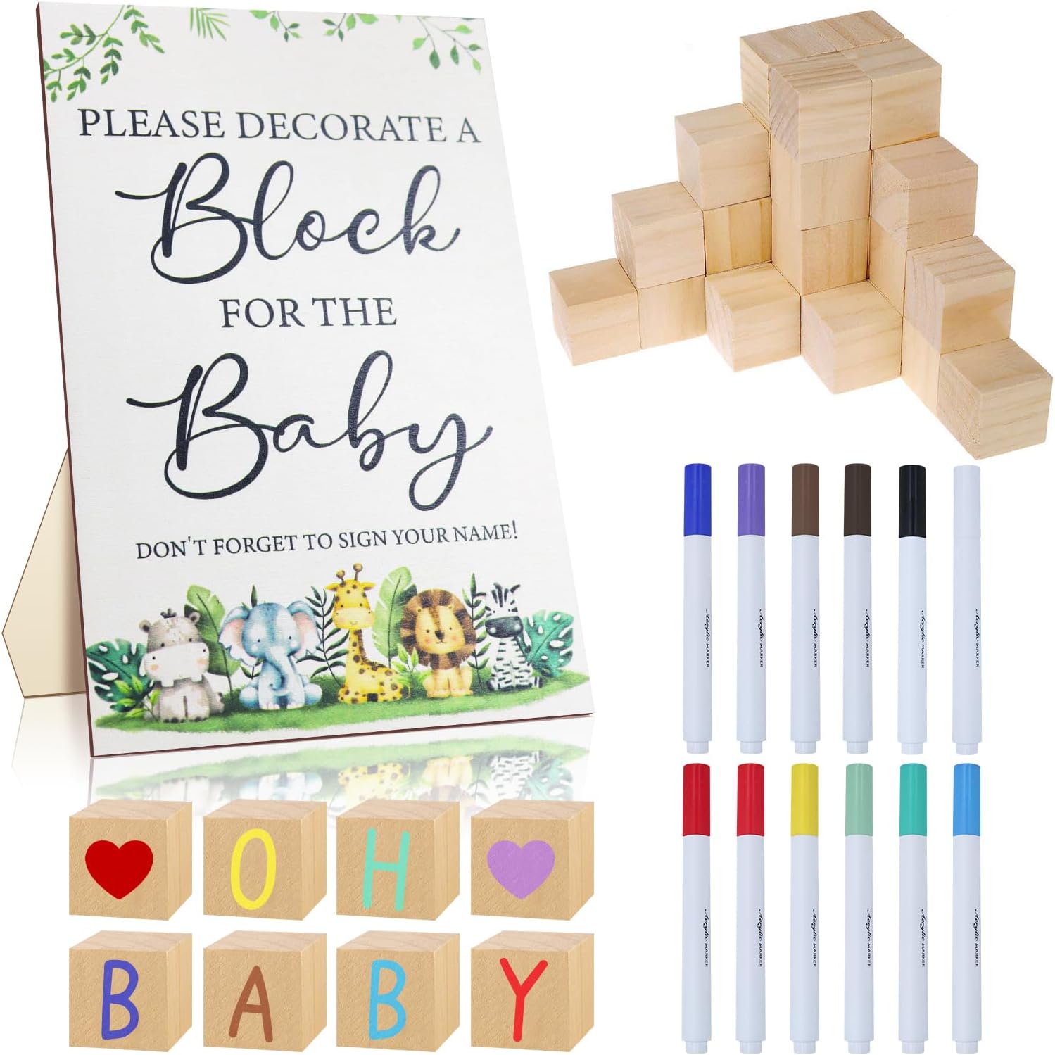 Baby Shower Game Sign Kite Diaper Caddy