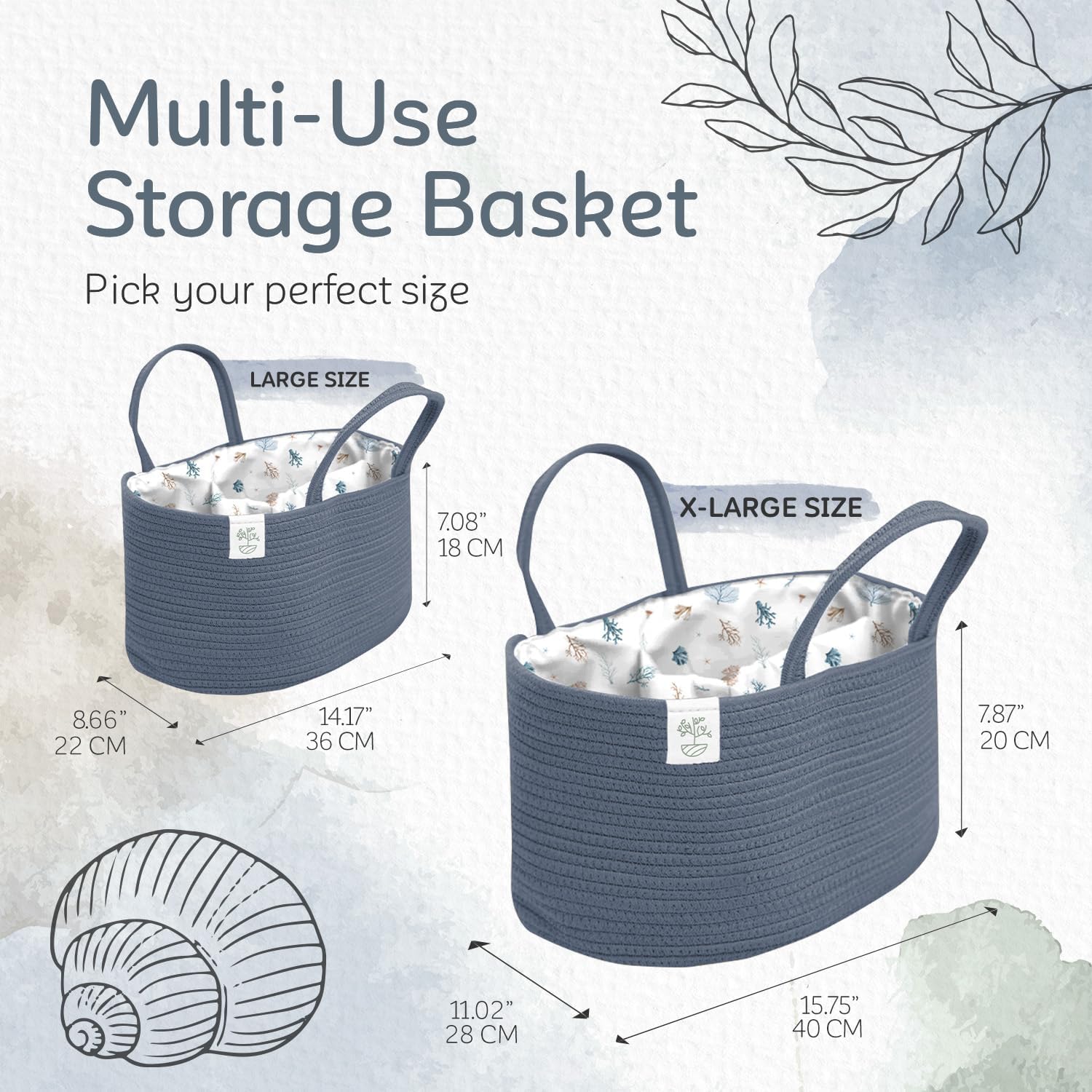 KiddyCare Diaper Caddy Organizer with Handle Lid
