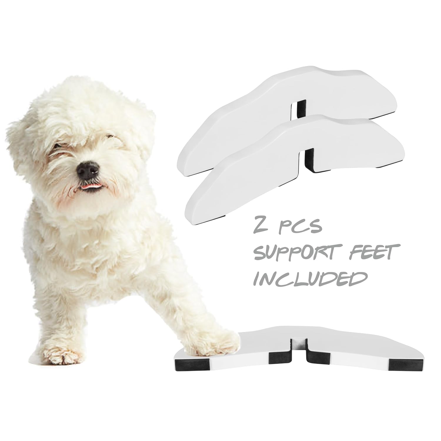 PAWLAND Support Feet for 360 Degree Configurable Dog Gate White 1