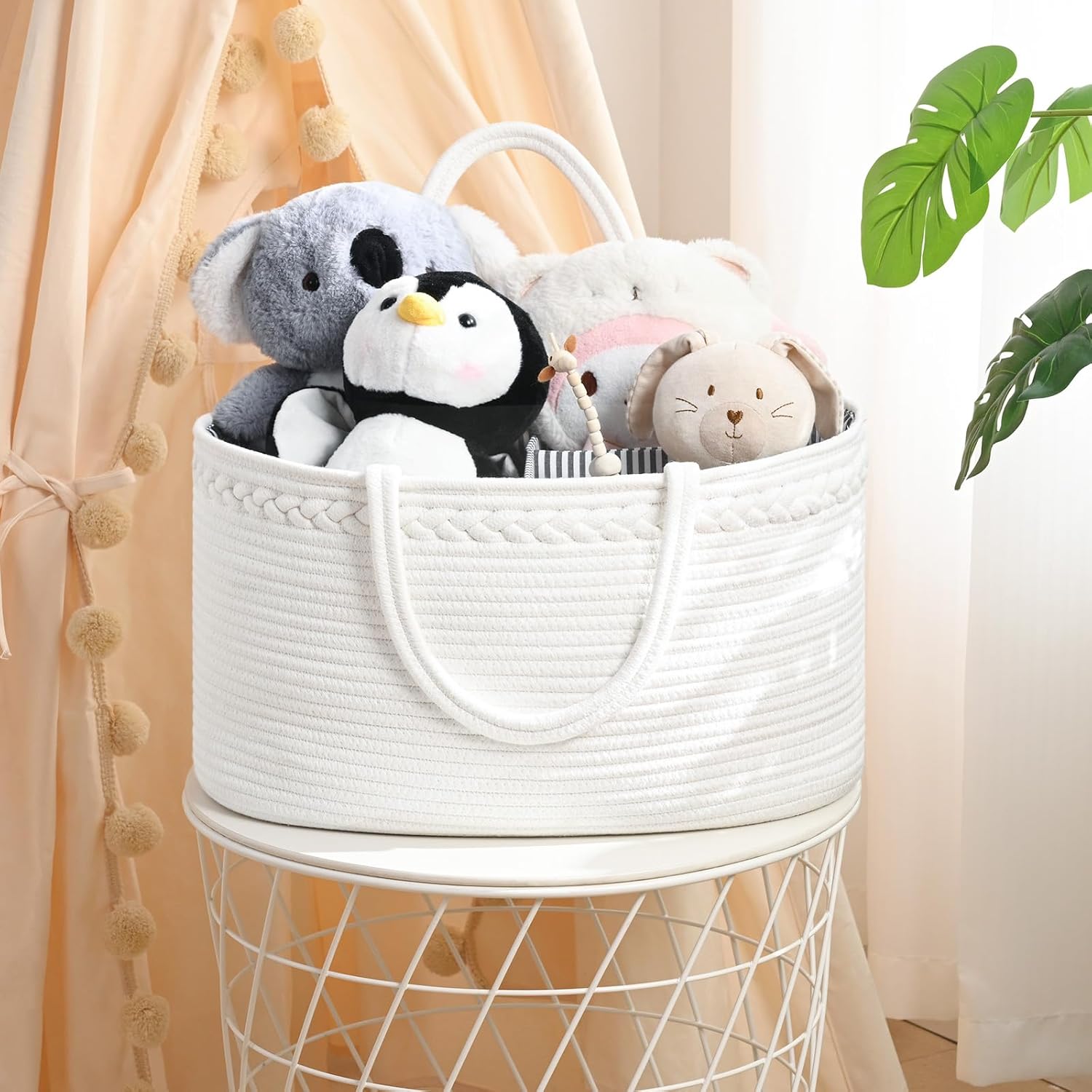Degeyoyo Baby Diaper Caddy Organizer with Removable Divider