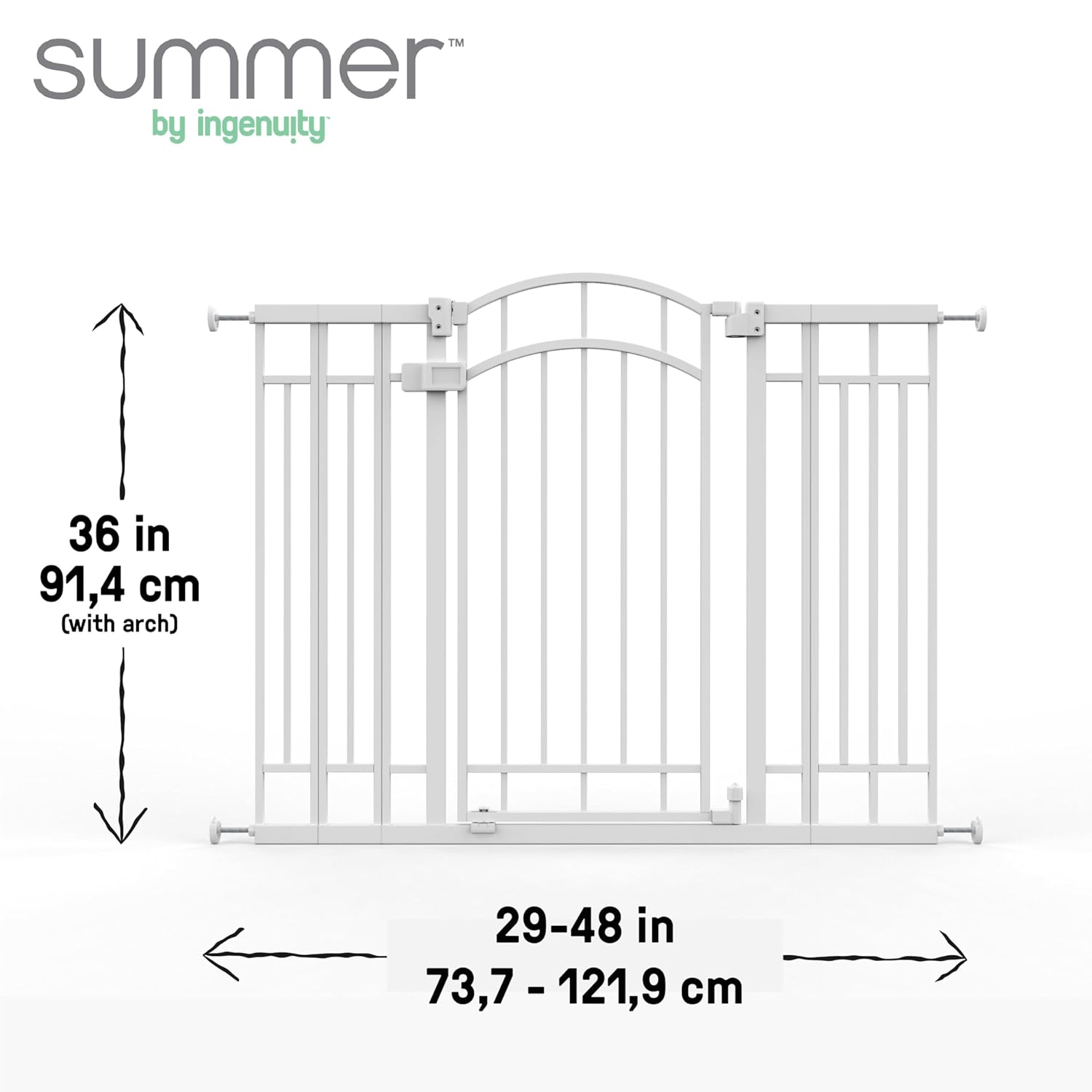 Summer by Ingenuity Doorway 48W Safety Gate - White