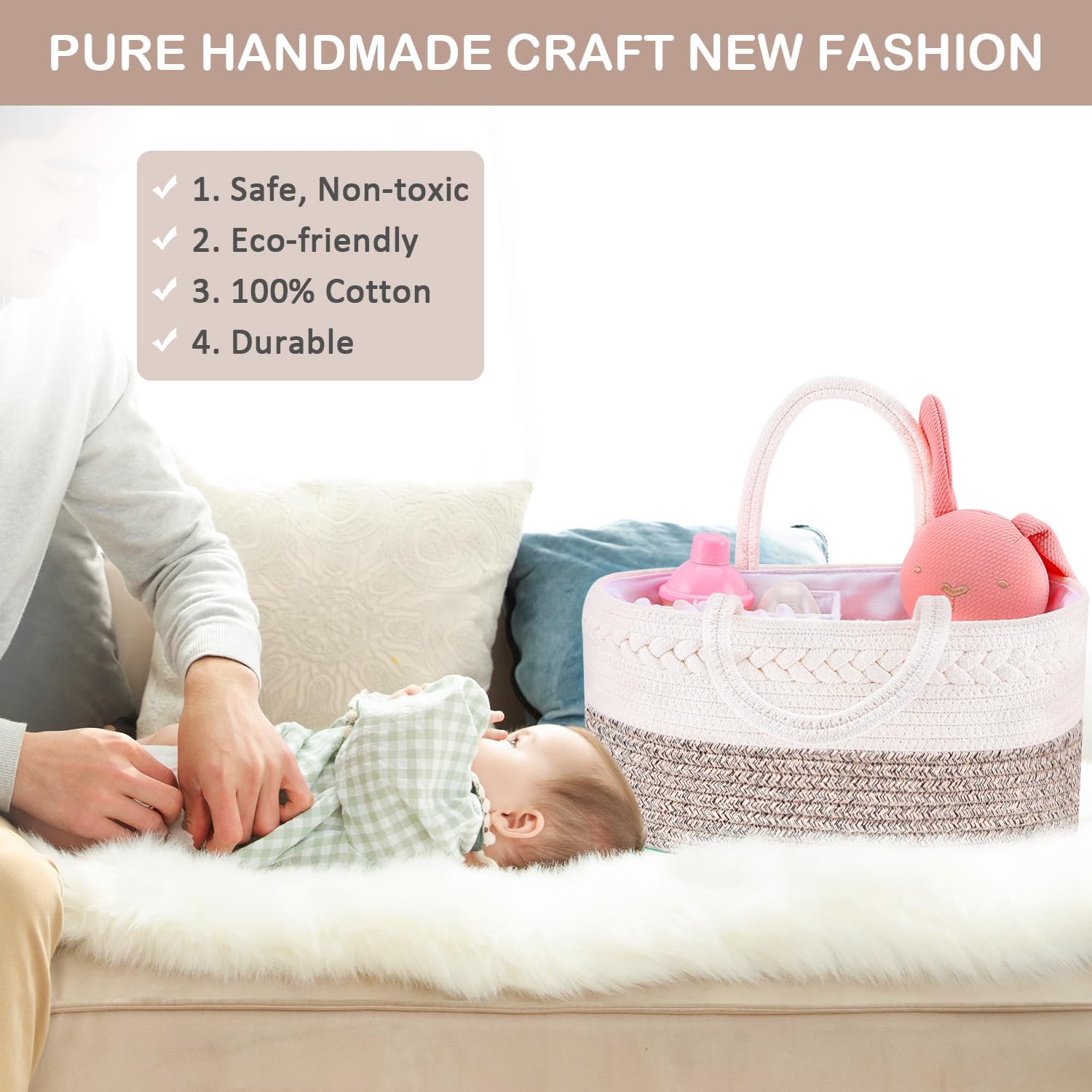 ABenkle X-Large Diaper Caddy Organizer 1